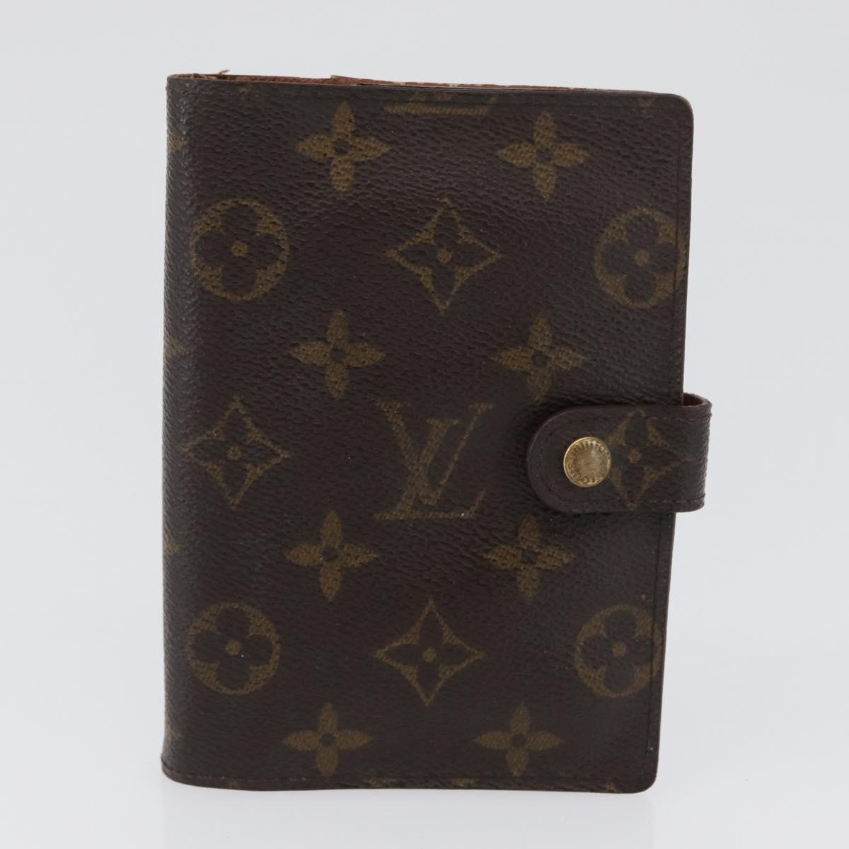 LOUIS VUITTON Monogram Agenda PM Day Planner Cover 2 Set R20005 LV Auth am10788