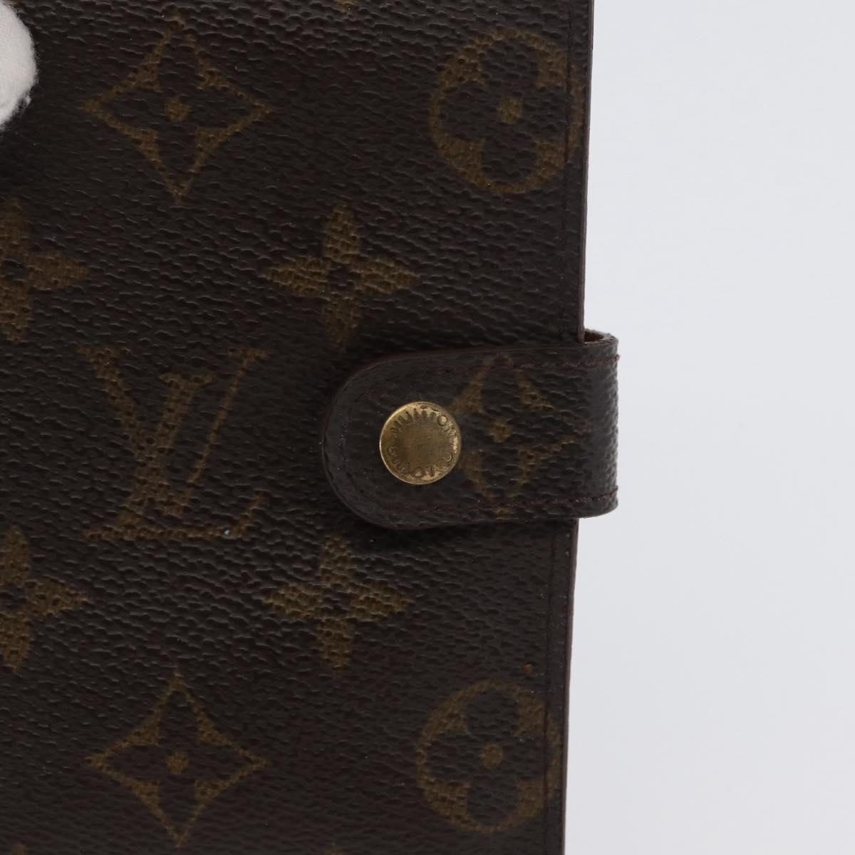 LOUIS VUITTON Monogram Agenda PM Day Planner Cover 2 Set R20005 LV Auth am10788