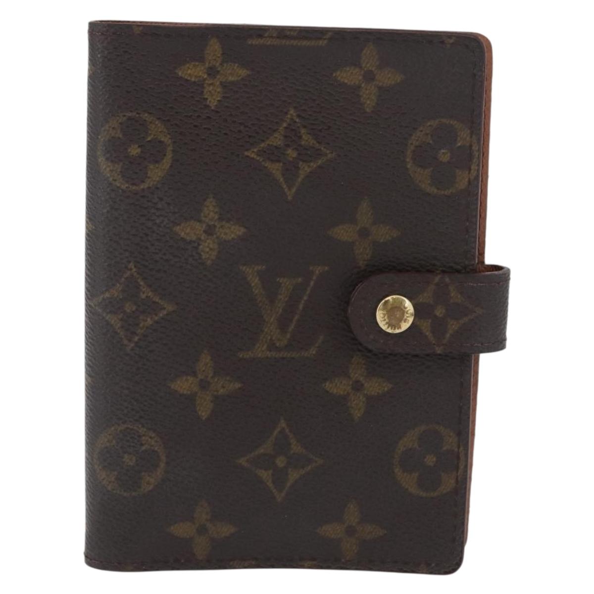 LOUIS VUITTON Monogram Agenda PM Day Planner Cover 2 Set R20005 LV Auth am10788