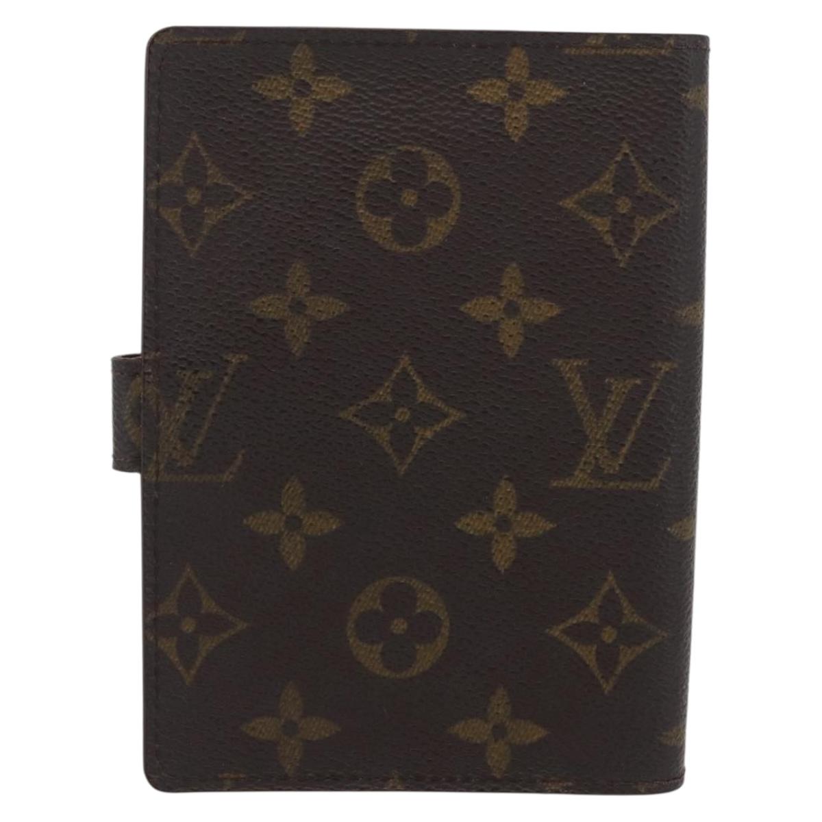 LOUIS VUITTON Monogram Agenda PM Day Planner Cover 2 Set R20005 LV Auth am10788