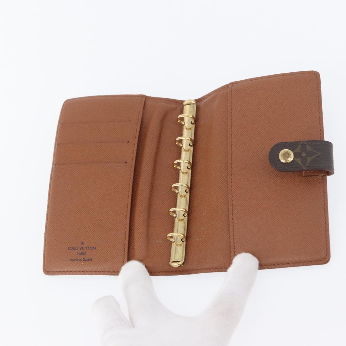 LOUIS VUITTON Monogram Agenda PM Day Planner Cover 2 Set R20005 LV Auth am10788
