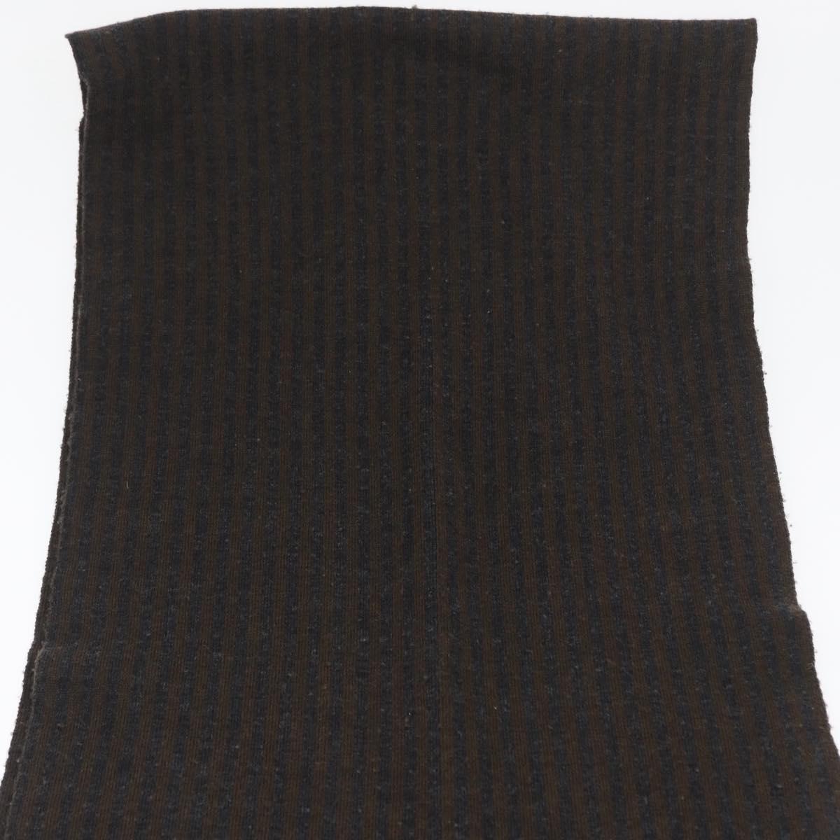 FENDI Zucca Scarf Wool Brown Auth am10811