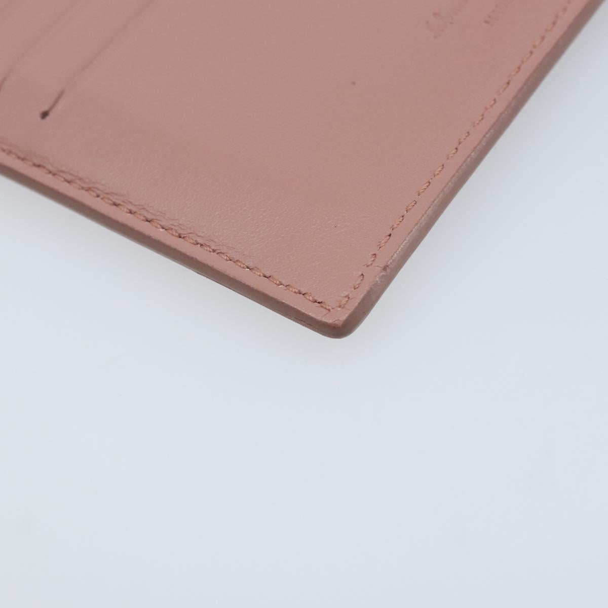 Salvatore Ferragamo Card Case Leather Pink Auth am10815V