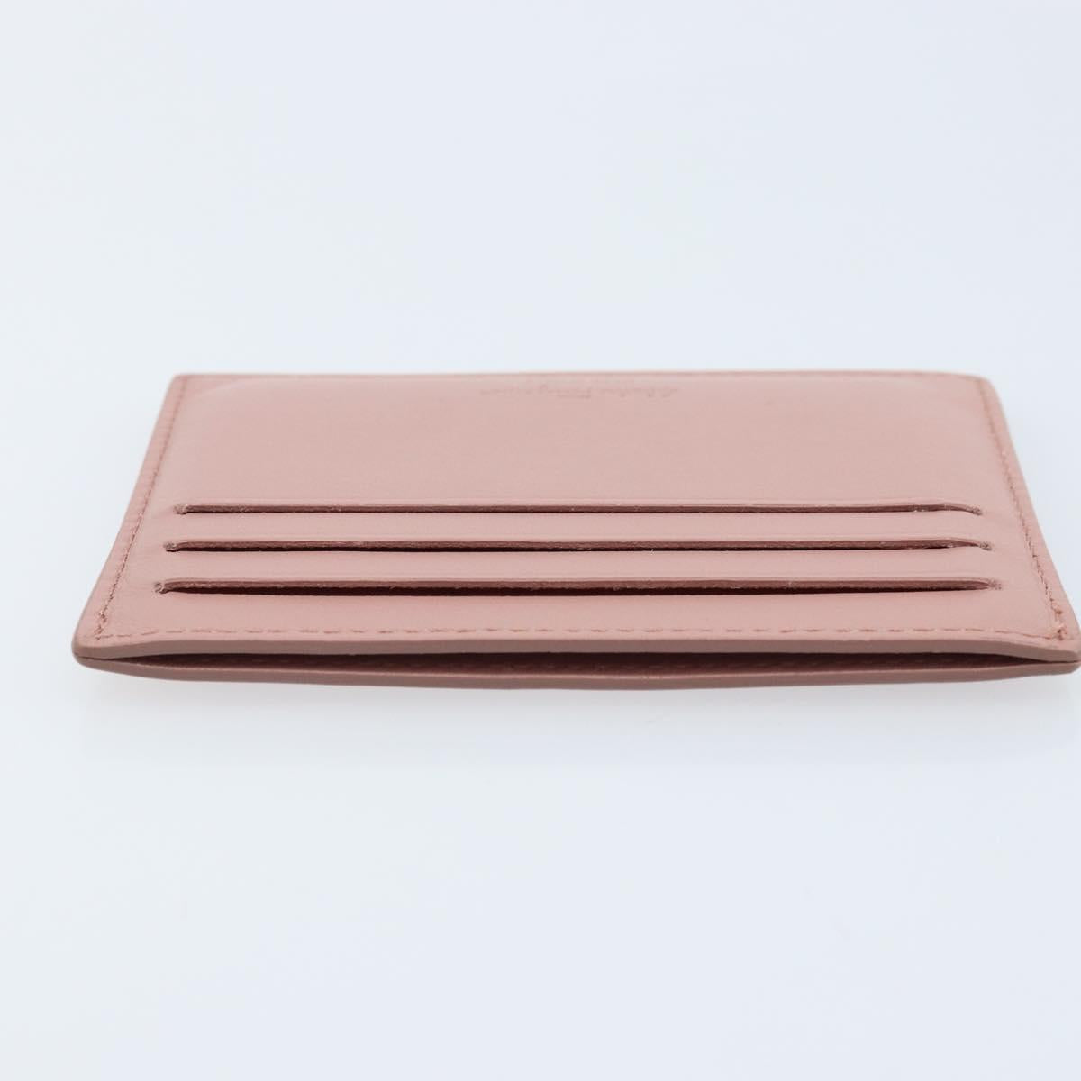 Salvatore Ferragamo Card Case Leather Pink Auth am10815V