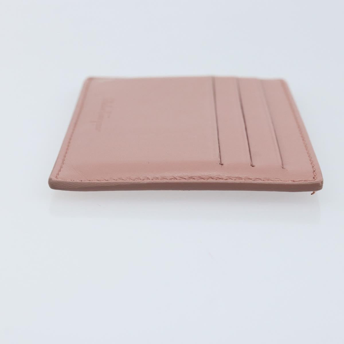 Salvatore Ferragamo Card Case Leather Pink Auth am10815V