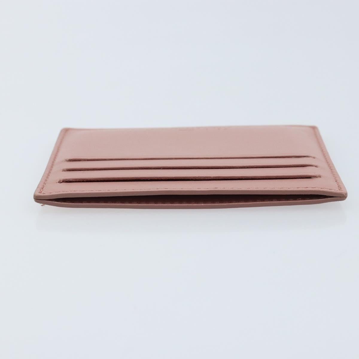 Salvatore Ferragamo Card Case Leather Pink Auth am10815V