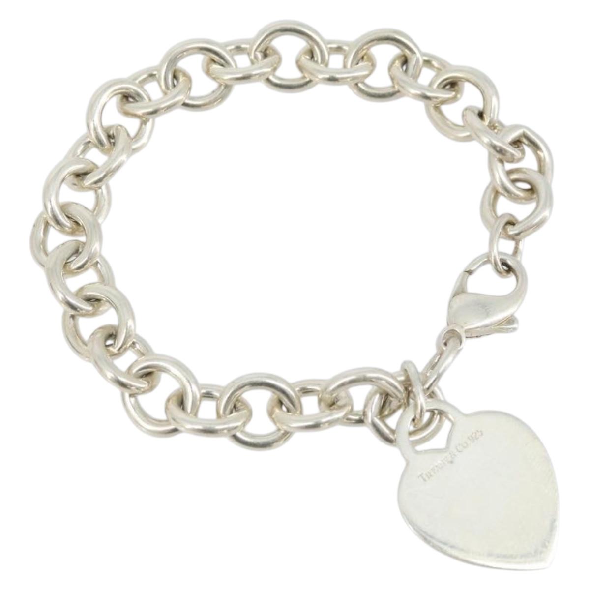 TIFFANY&Co. Return To Heart Bracelet Ag925 Silver Auth am10830V