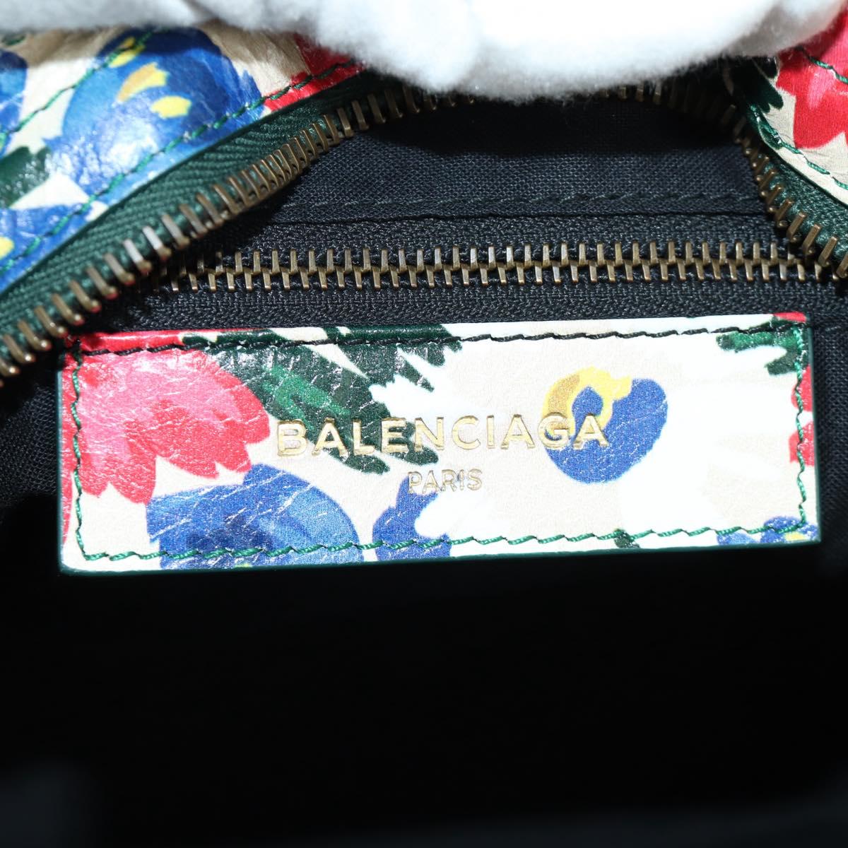 BALENCIAGA Floral The City Bag Leather 2way Multicolor 173084 Auth am10850SAV