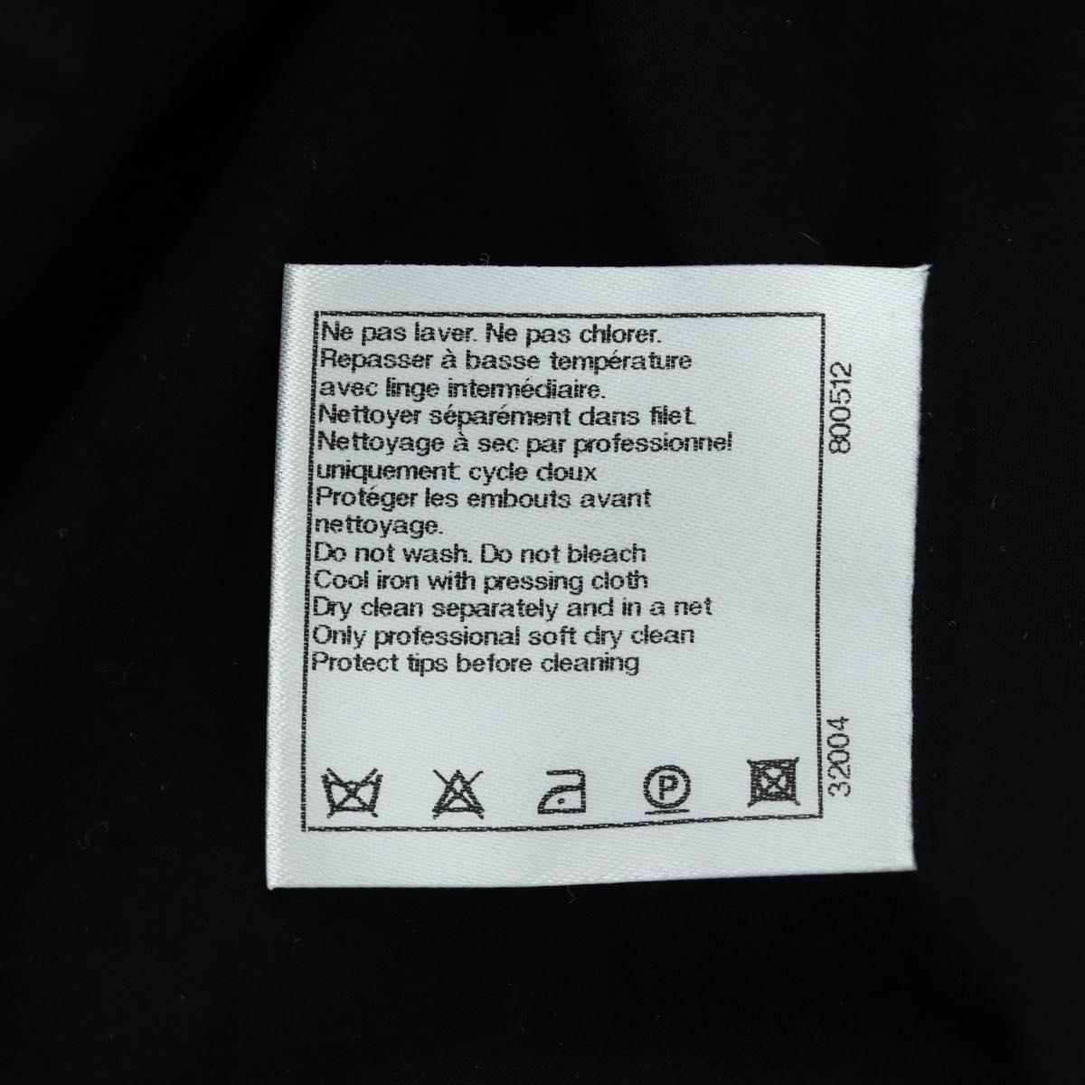 CHANEL CC Tops Rayon Size 36 Silver CC Auth am10856V
