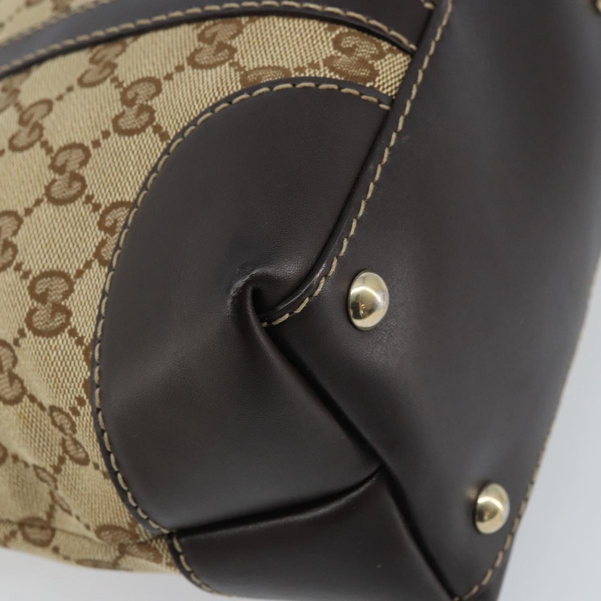 GUCCI GG Canvas Lovely Hand Bag Beige Gold 257069 Auth am10873V