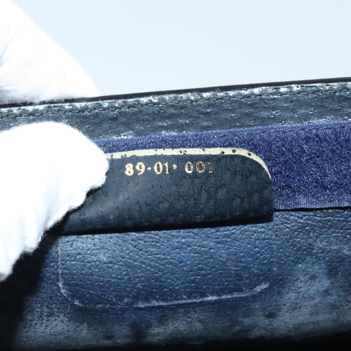 GUCCI GG Supreme Sherry Line Clutch Bag PVC Navy Red 89 01 001 Auth am10904