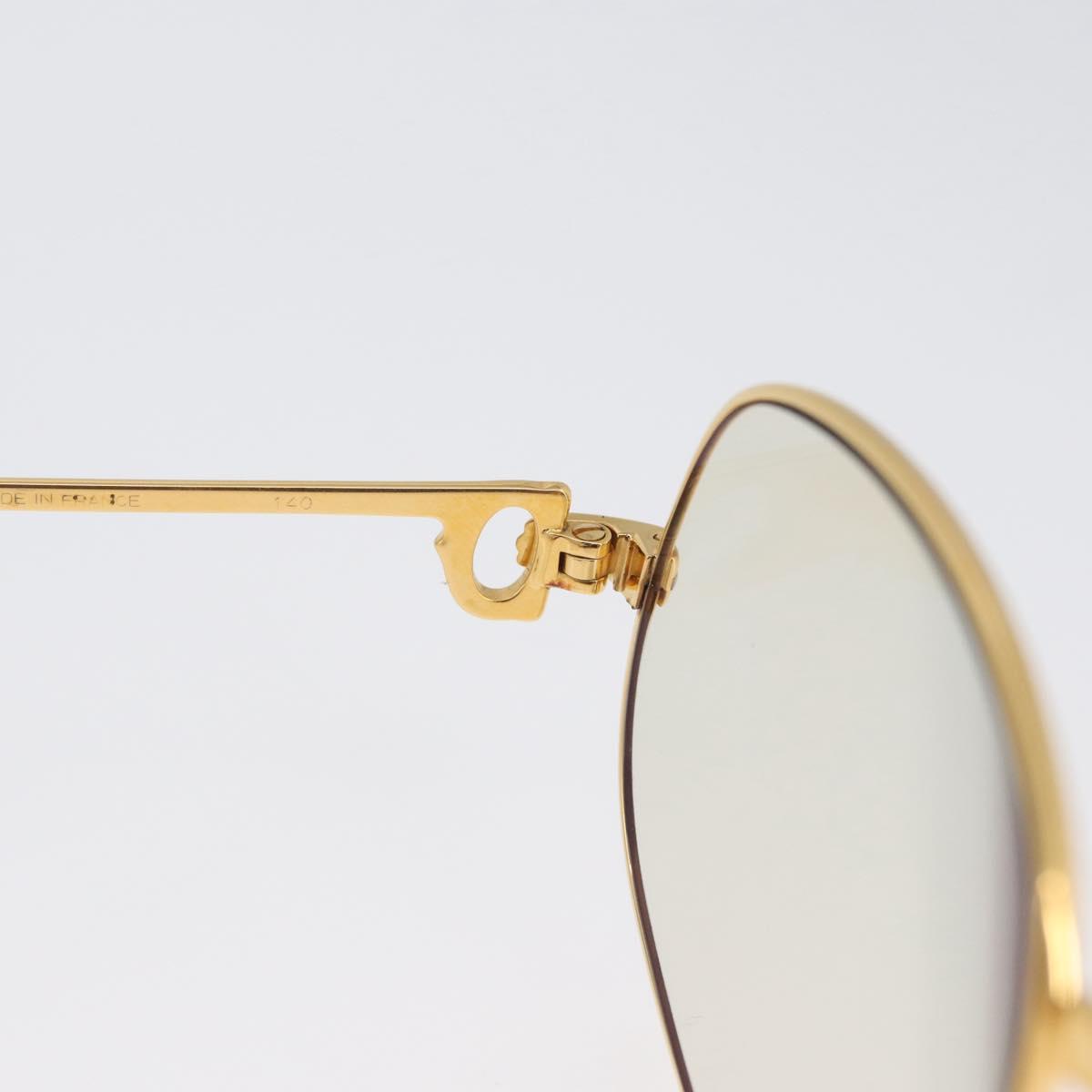 CARTIER Trinity Glasses metal Gold Tone Auth am10917