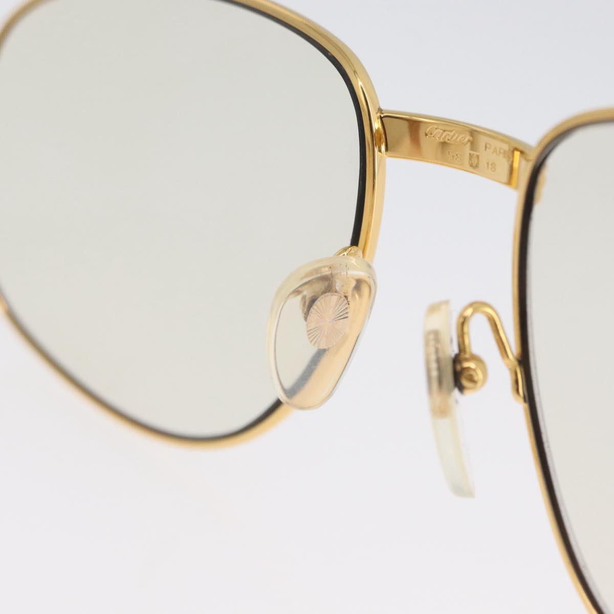 CARTIER Trinity Glasses metal Gold Tone Auth am10917