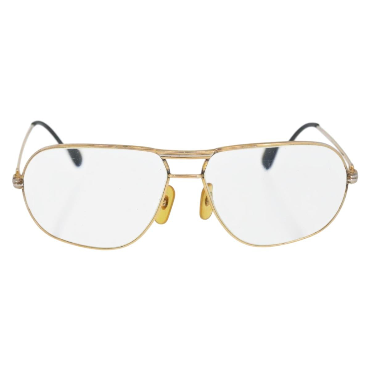 CARTIER Trinity Glasses Glasses metal Gold Tone Auth am10919