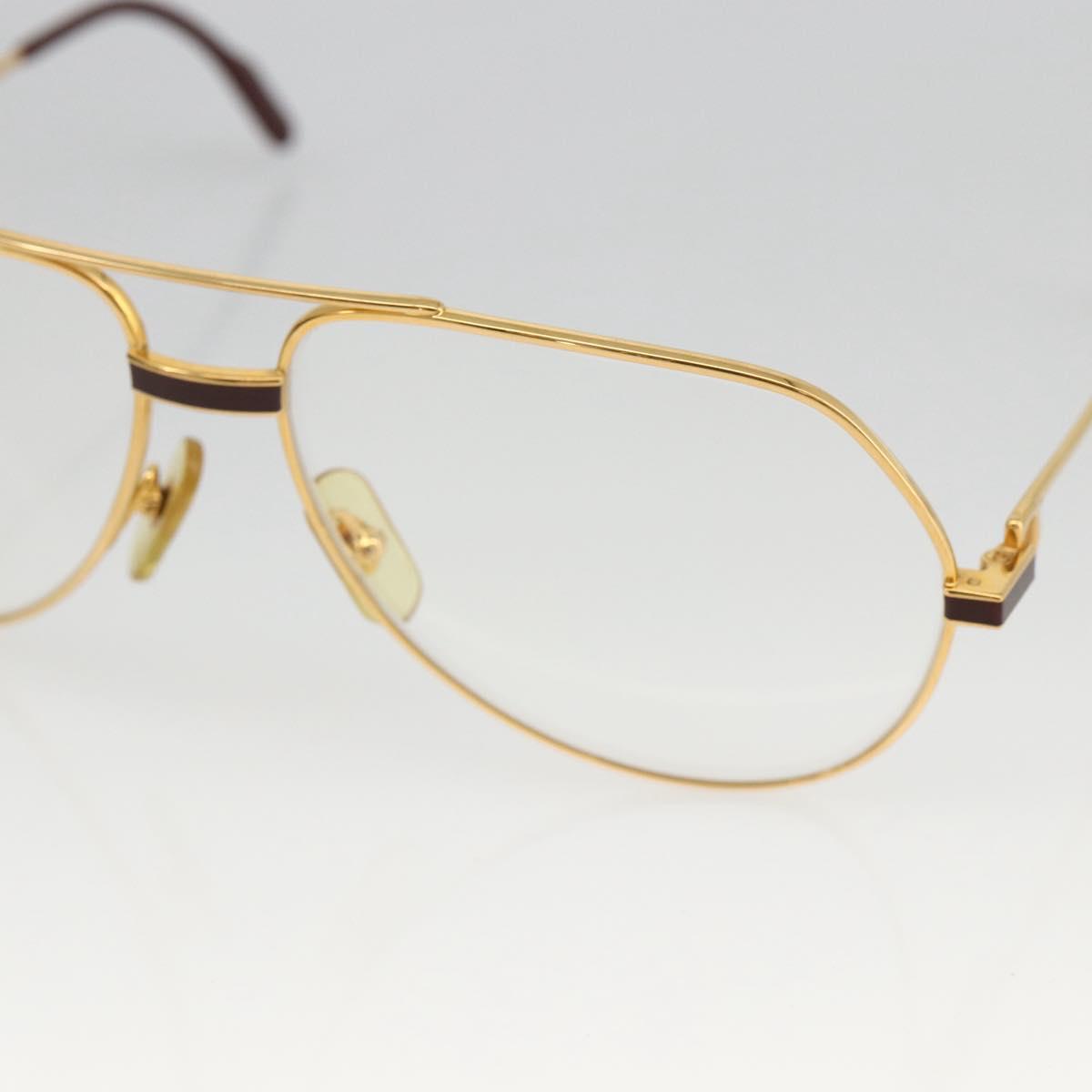 CARTIER Sunglasses metal Gold Tone Auth am10920V