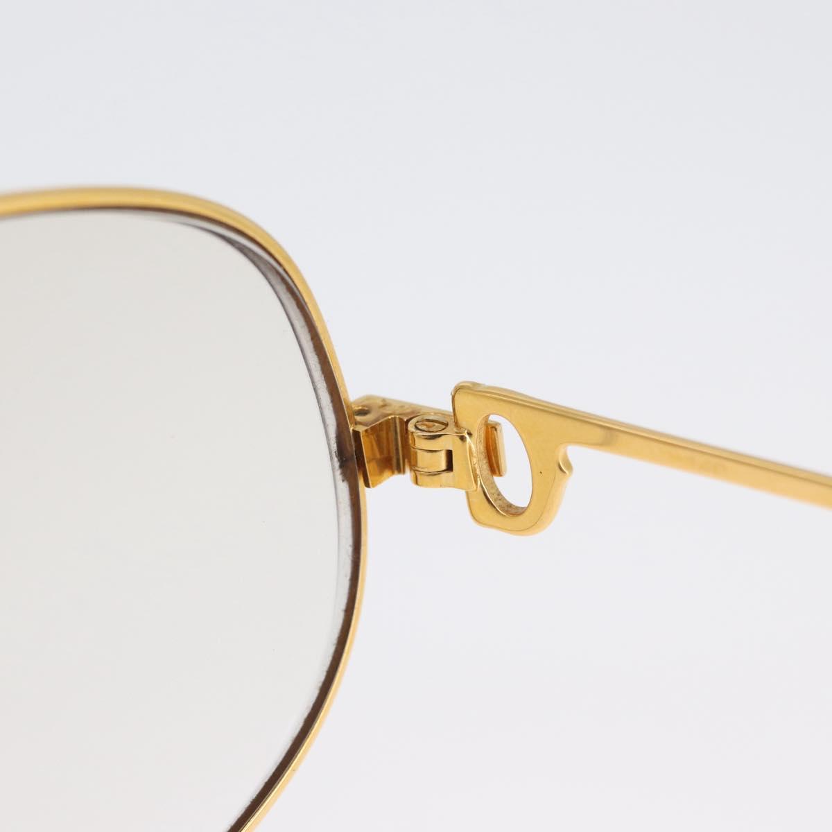 CARTIER Glasses metal Gold Tone Auth am10921