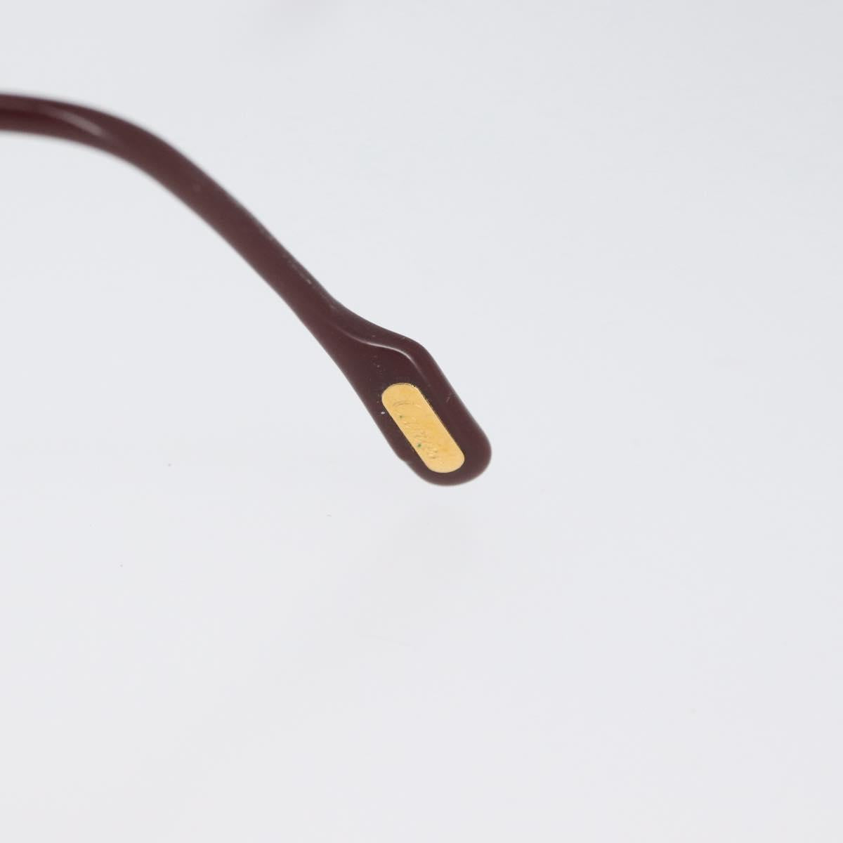 CARTIER Glasses metal Gold Tone Auth am10921