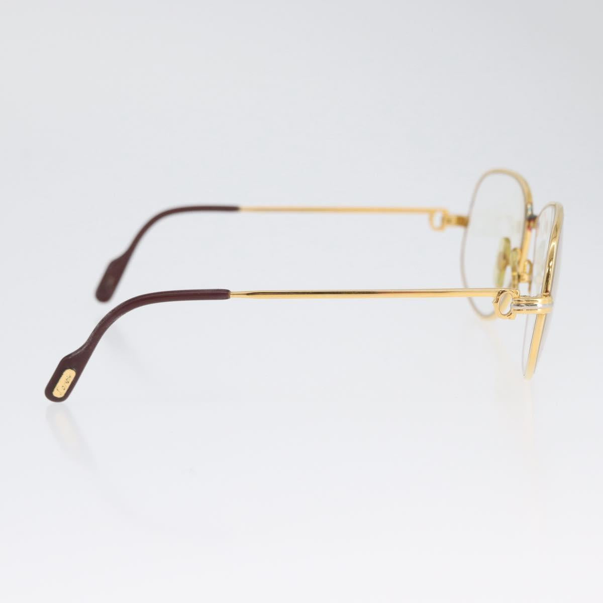 CARTIER Trinity Glasses metal Gold Tone Auth am10922