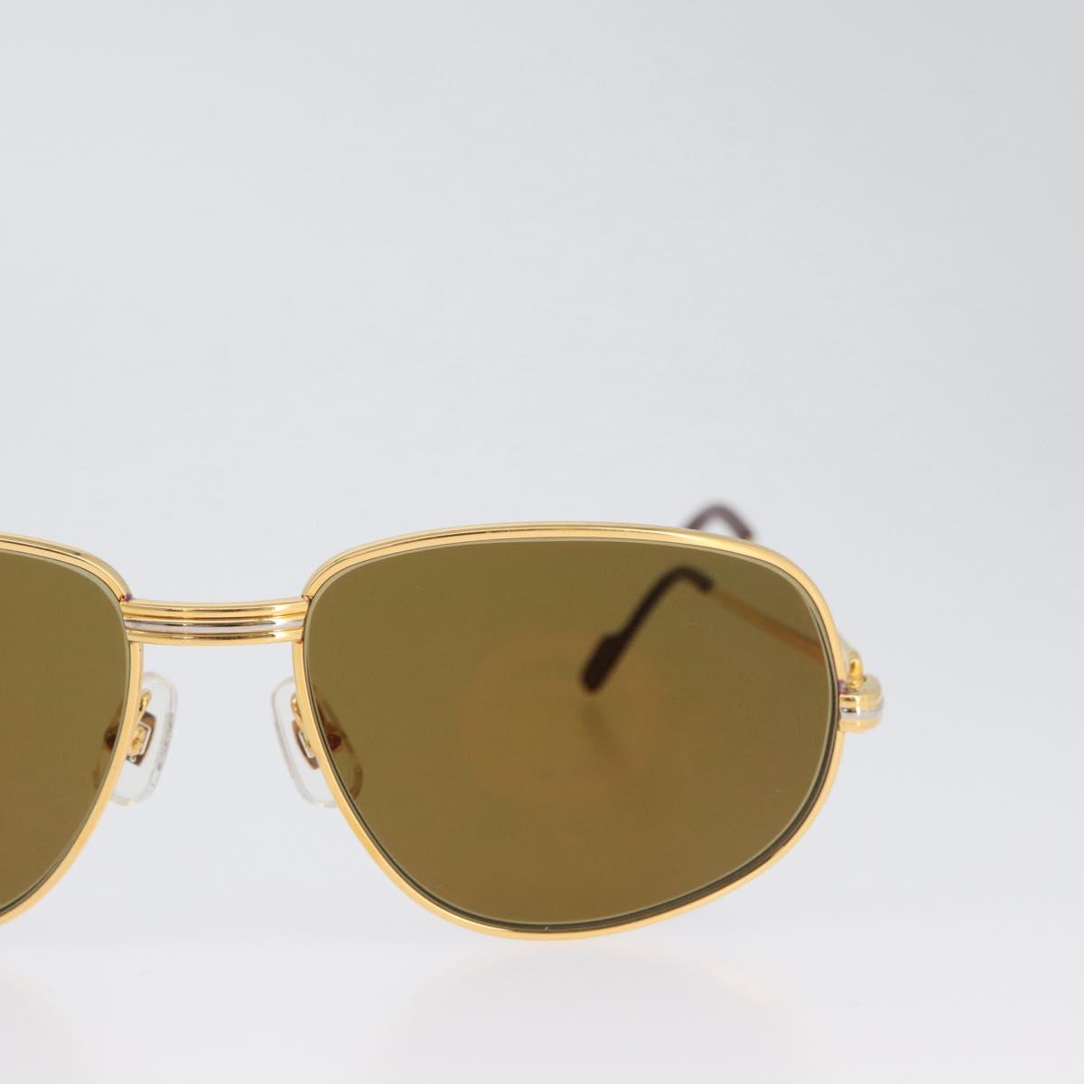 CARTIER Sunglasses metal Gold Tone Auth am10923