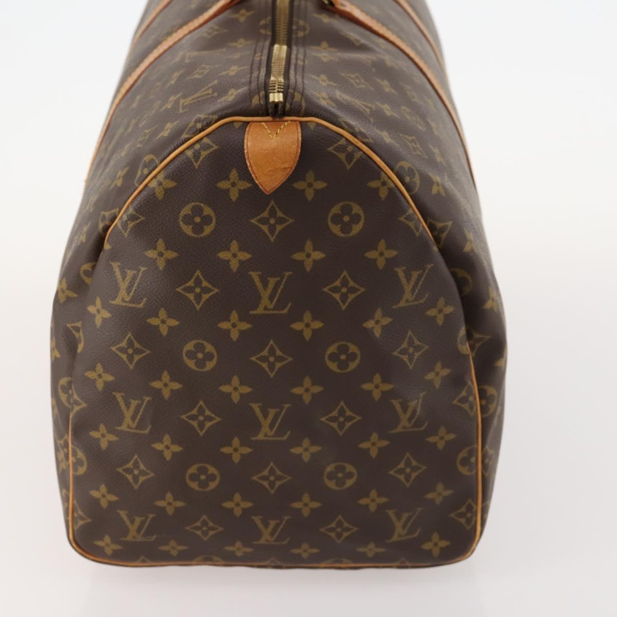 LOUIS VUITTON Monogram Keepall 55 Boston Bag M41424 LV Auth am10942