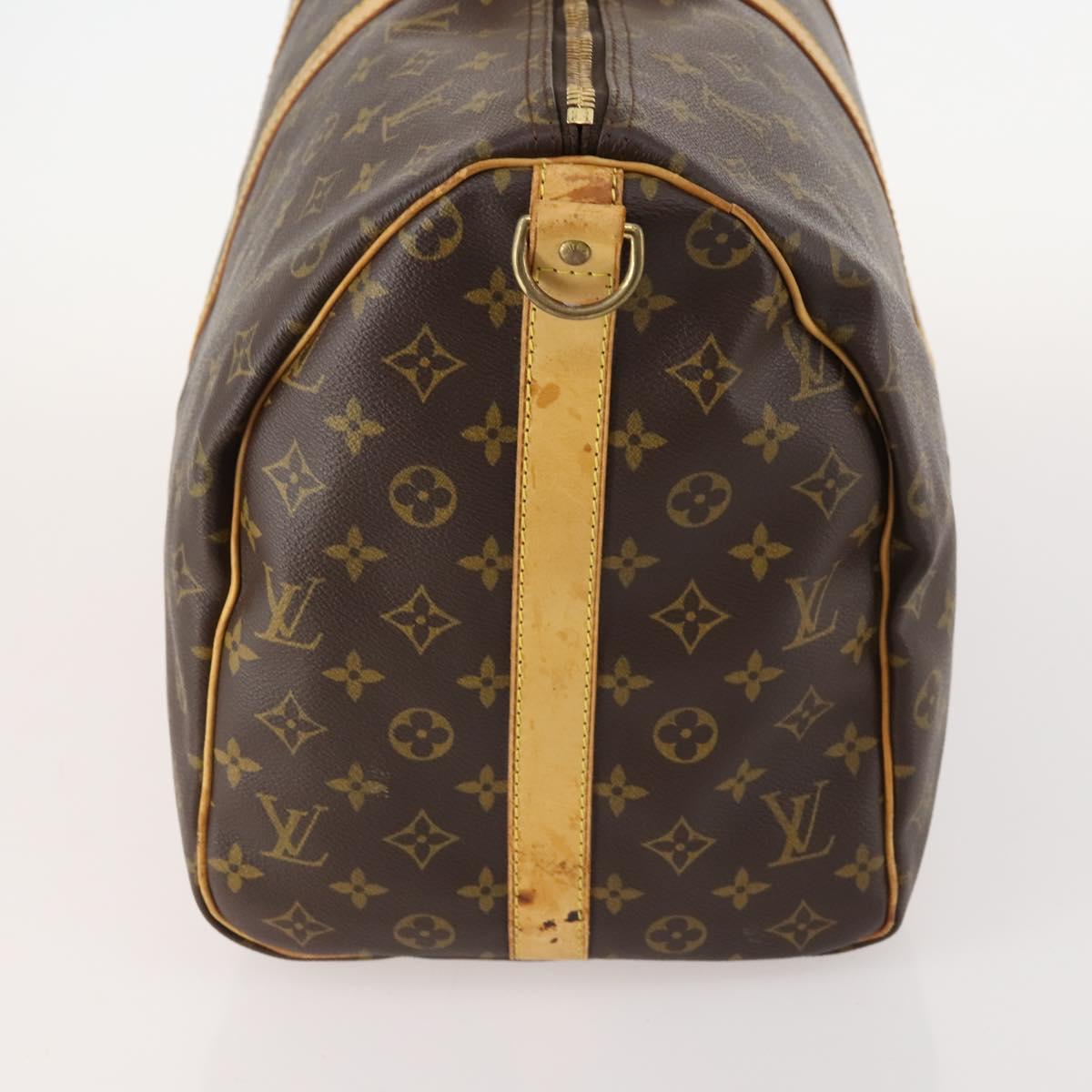 LOUIS VUITTON Monogram Keepall Bandouliere 50 Boston Bag M41416 LV Auth am10944