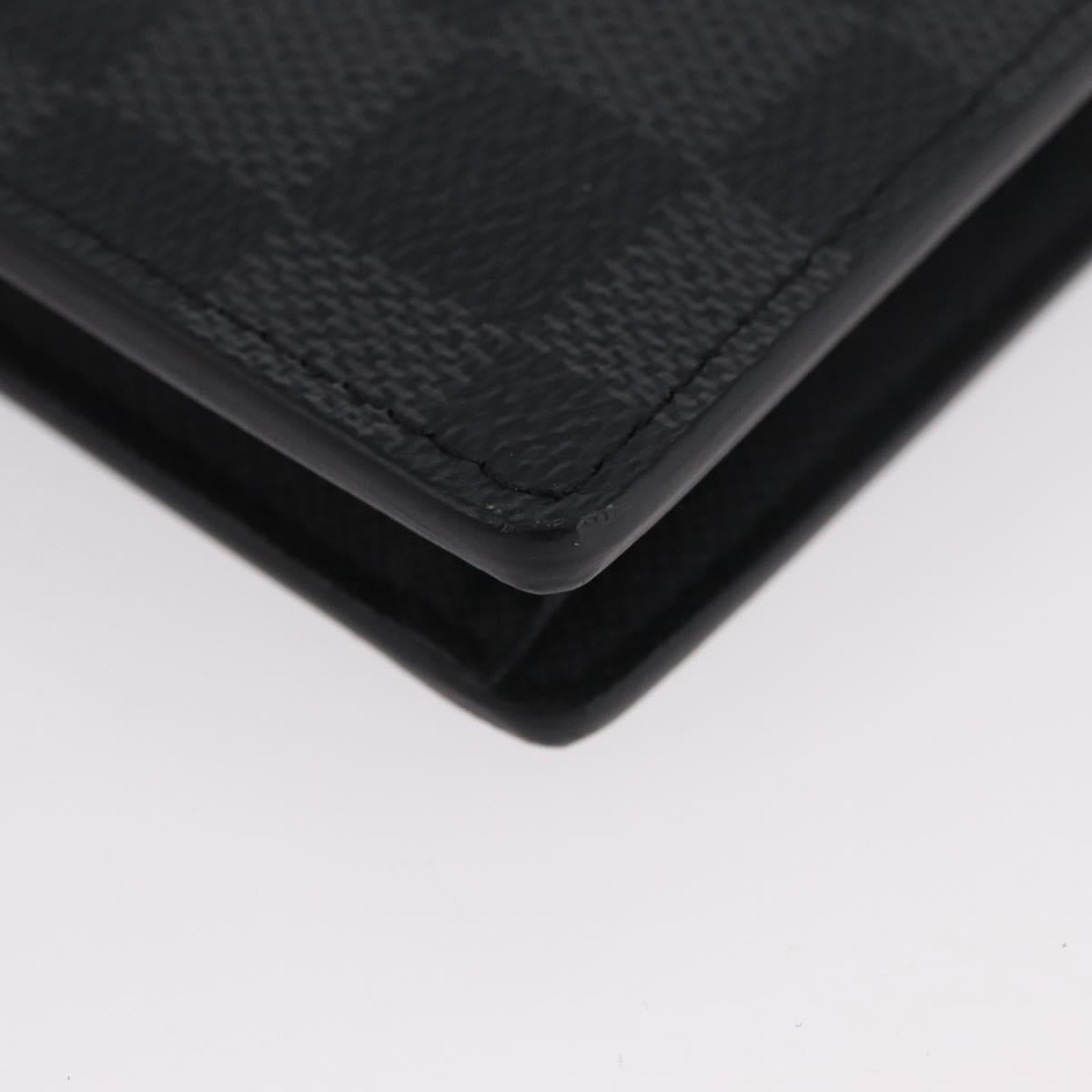 LOUIS VUITTON Damier Graphite Portefeuille Plaza Wallet N62665 LV Auth am10965V