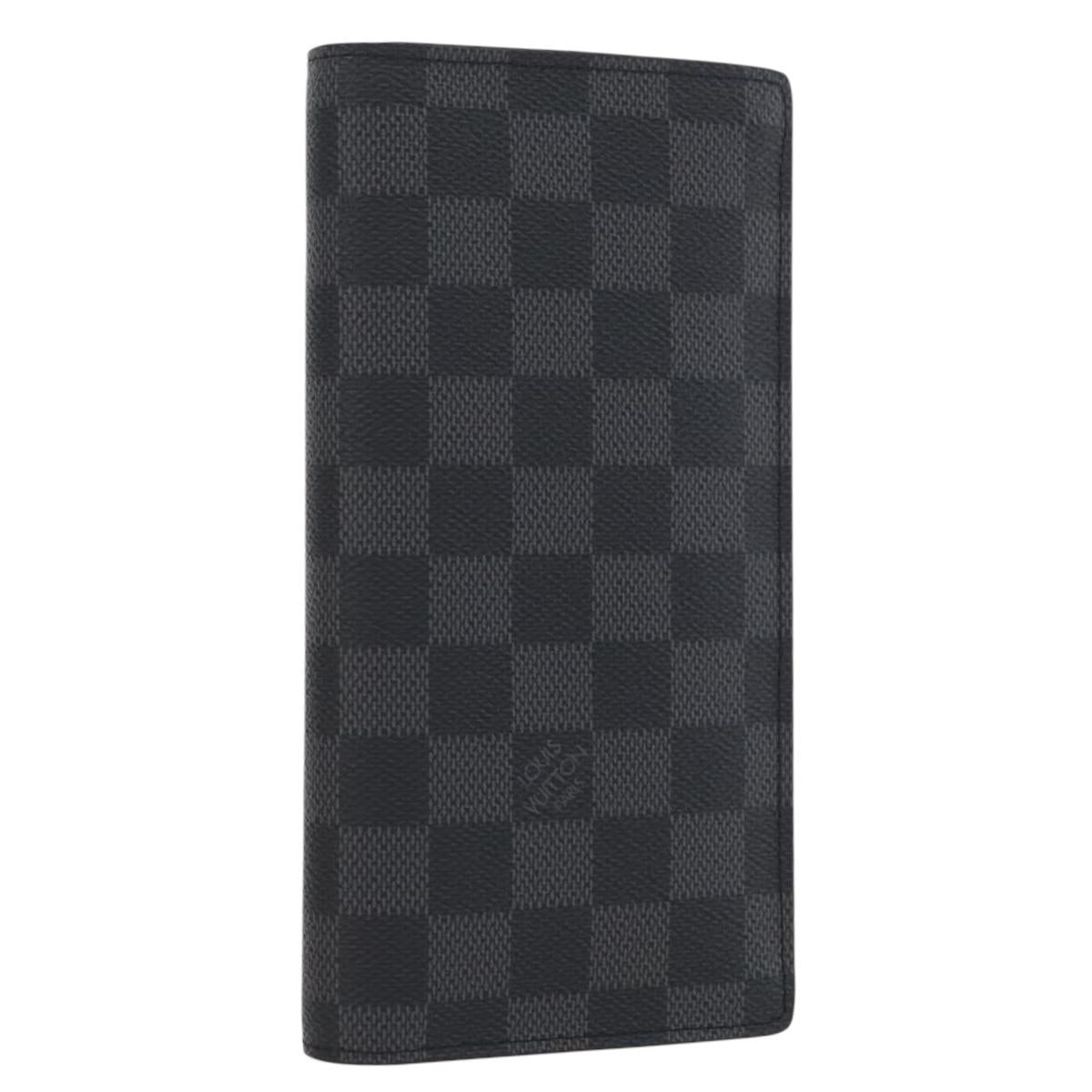 LOUIS VUITTON Damier Graphite Portefeuille Plaza Wallet N62665 LV Auth am10965V