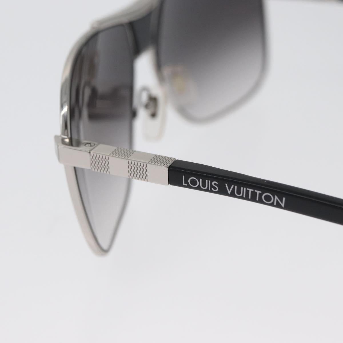 LOUIS VUITTON Sunglasses metal Black LV Auth am10968V