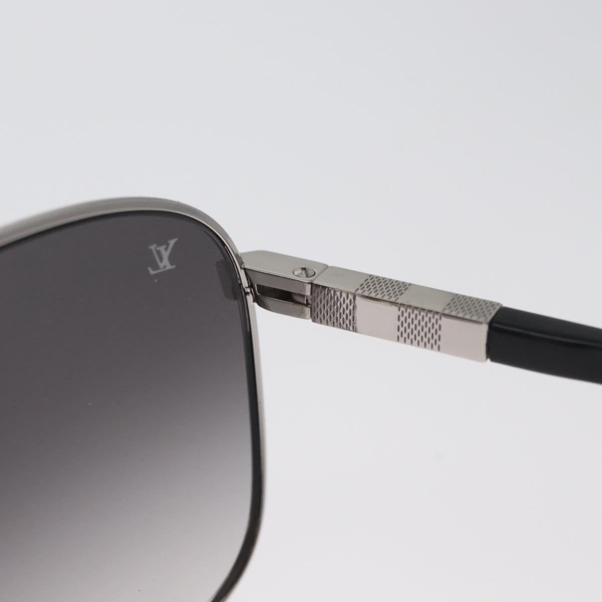 LOUIS VUITTON Sunglasses metal Black LV Auth am10968V