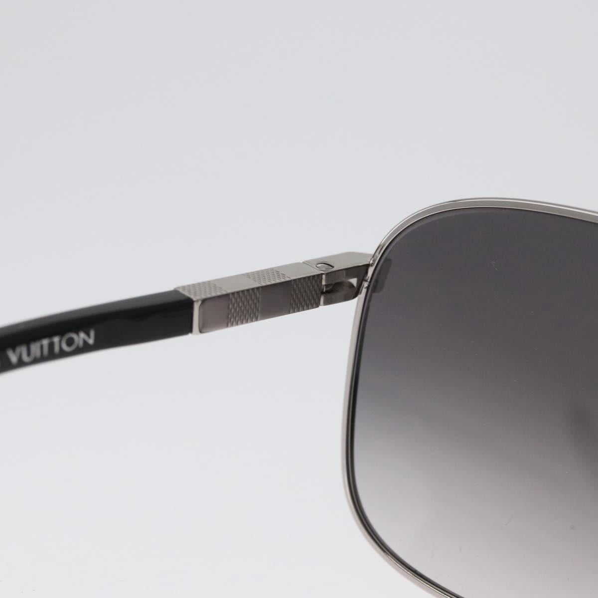 LOUIS VUITTON Sunglasses metal Black LV Auth am10968V