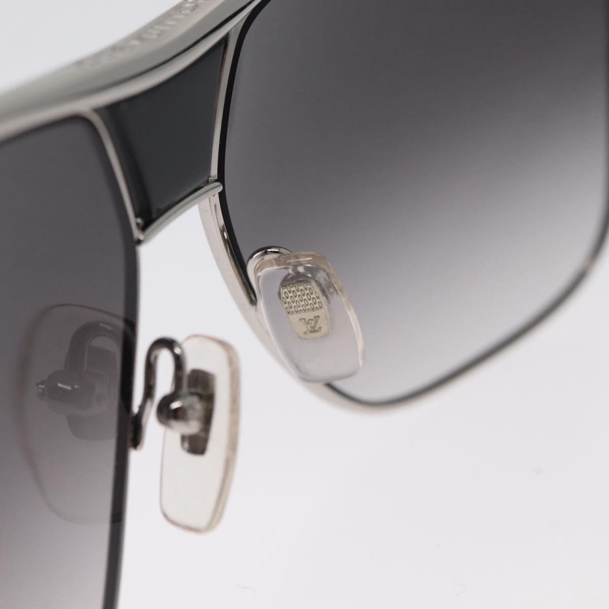 LOUIS VUITTON Sunglasses metal Black LV Auth am10968V
