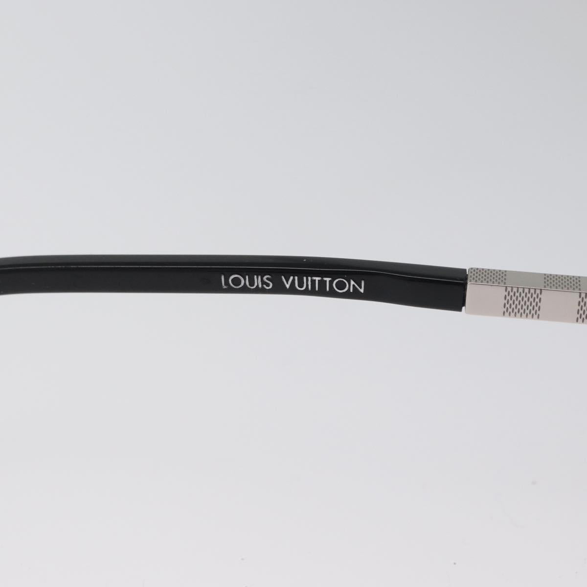 LOUIS VUITTON Sunglasses metal Black LV Auth am10968V
