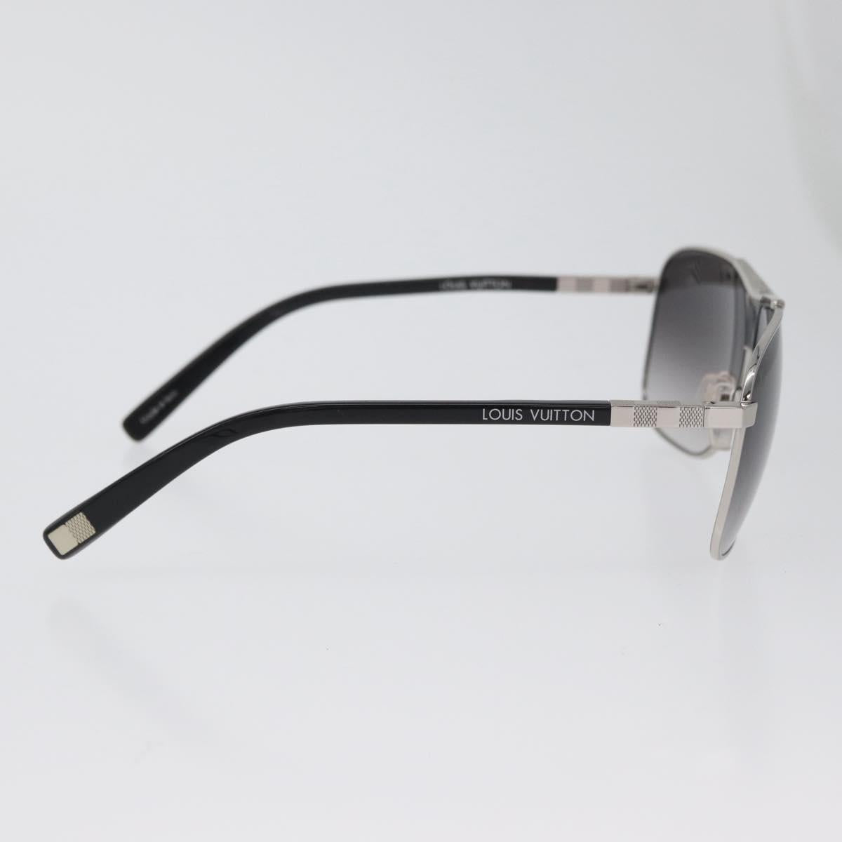 LOUIS VUITTON Sunglasses metal Black LV Auth am10968V