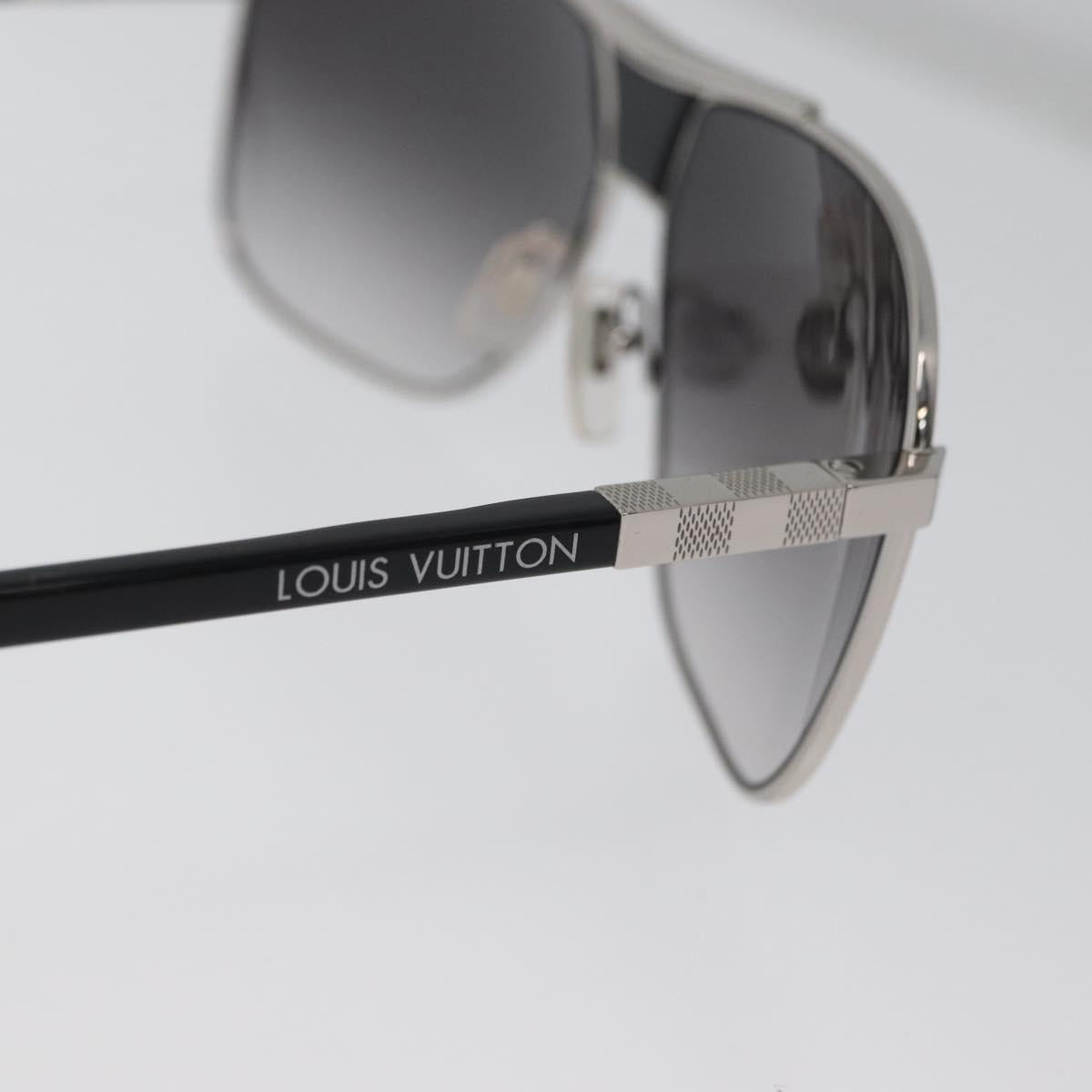 LOUIS VUITTON Sunglasses metal Black LV Auth am10968V
