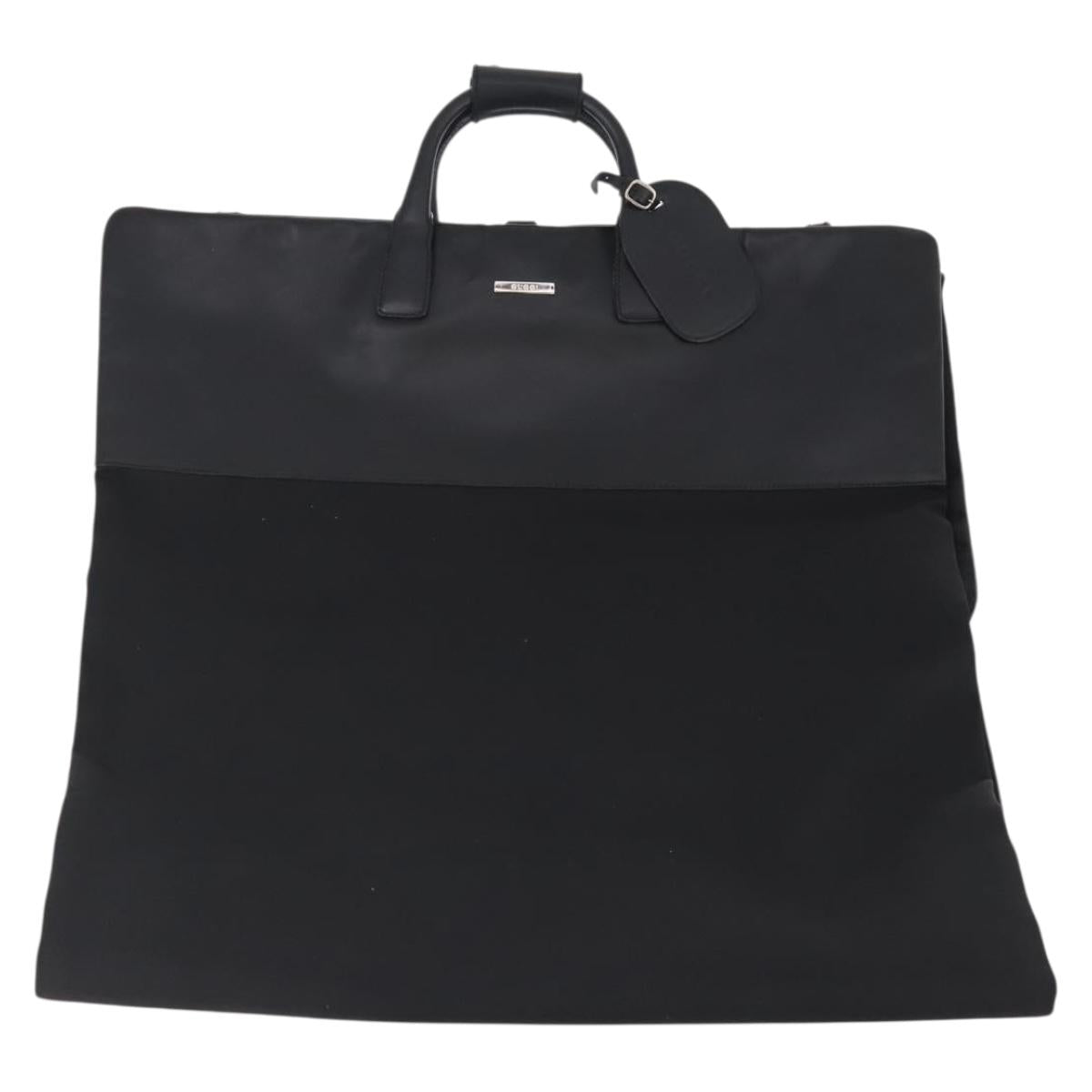 GUCCI Garment Cover Nylon Black Silver 011 2702 Auth am10969