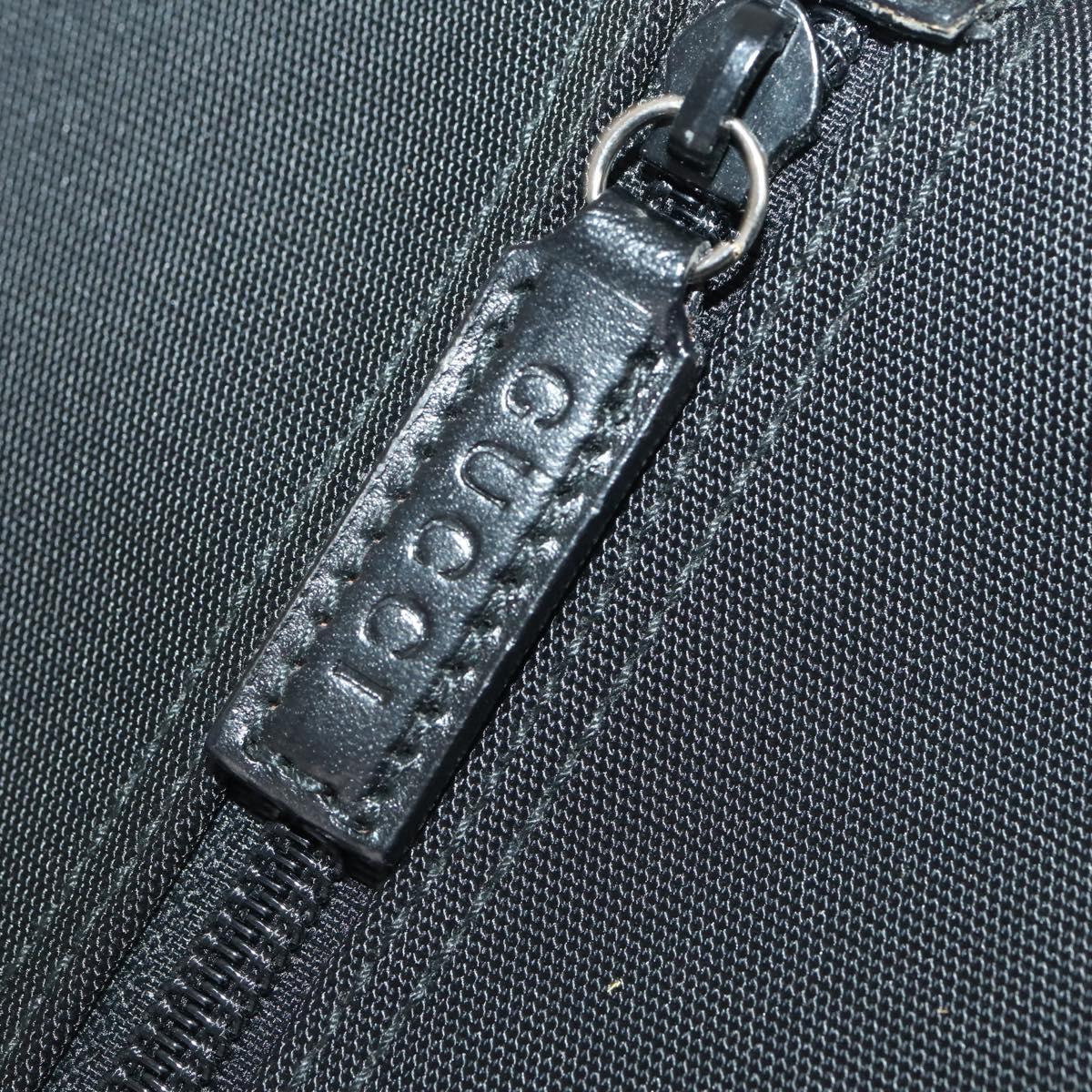 GUCCI Garment Cover Nylon Black Silver 011 2702 Auth am10969