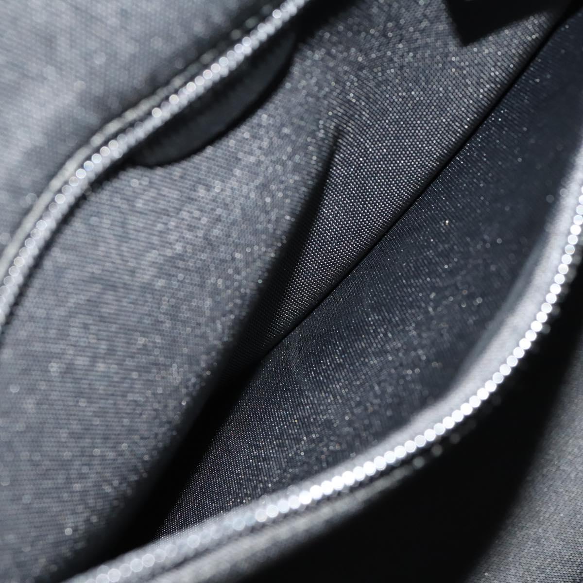 GUCCI Garment Cover Nylon Black Silver 011 2702 Auth am10969