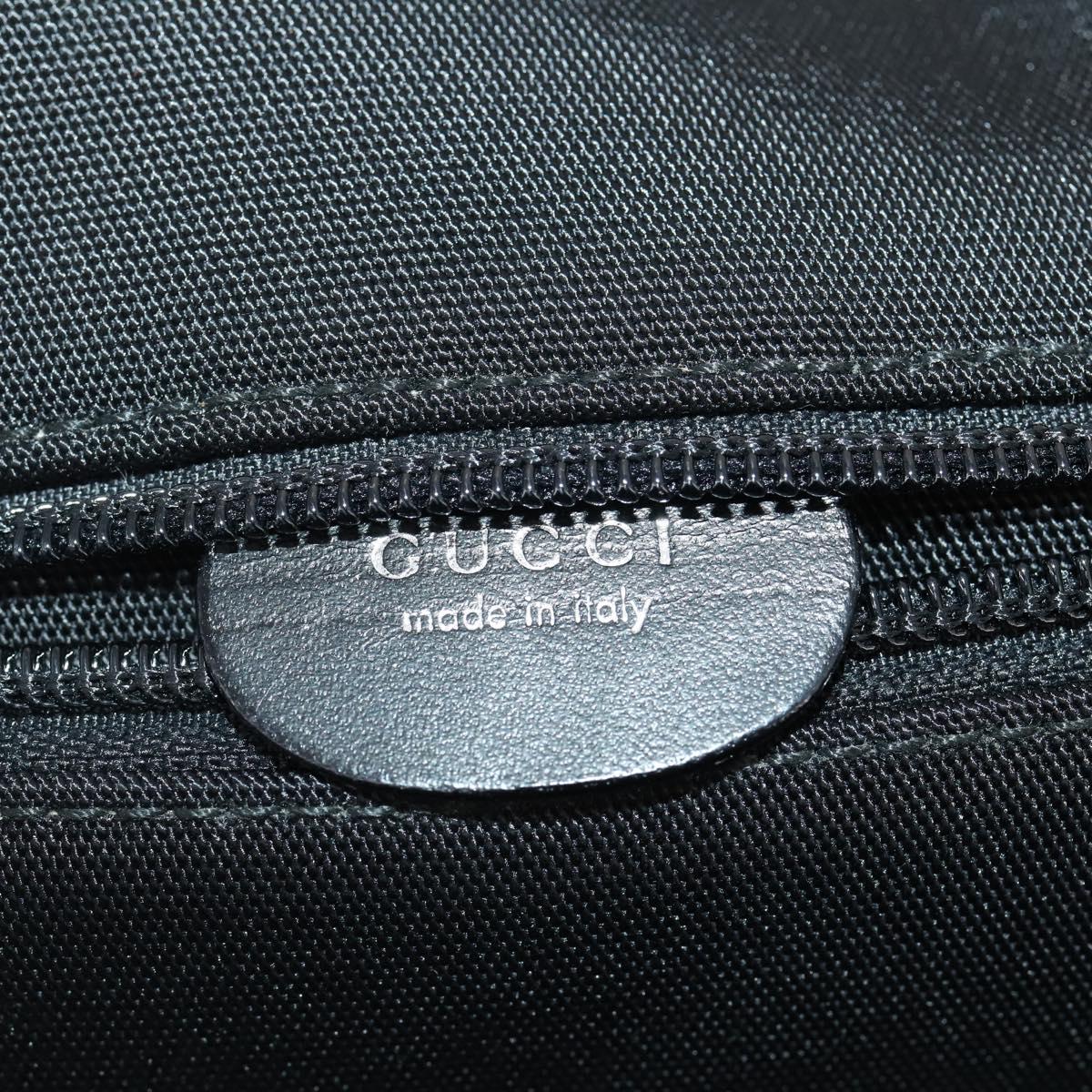 GUCCI Garment Cover Nylon Black Silver 011 2702 Auth am10969