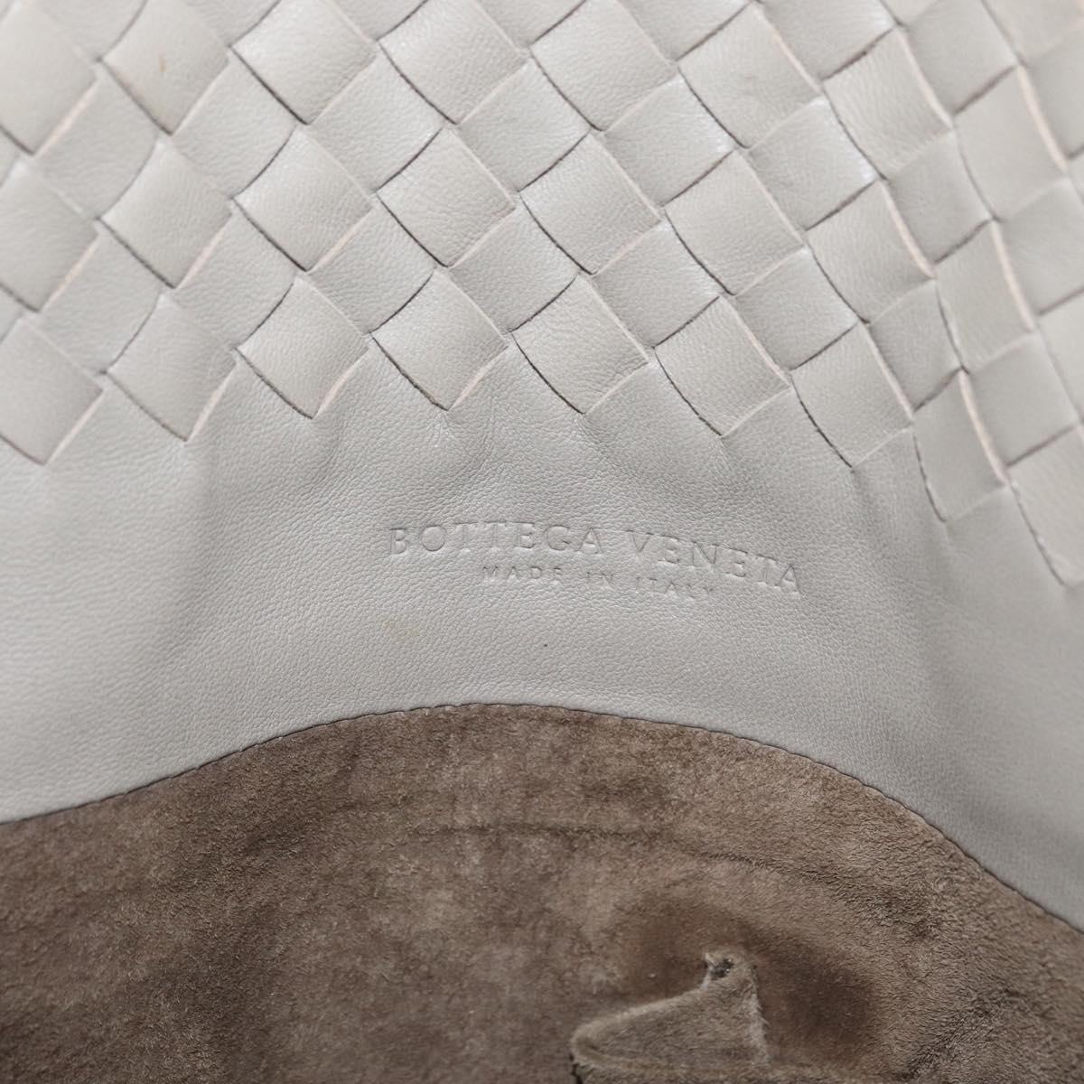 BOTTEGA VENETA INTRECCIATO Tote Bag Leather Beige Auth am10978V