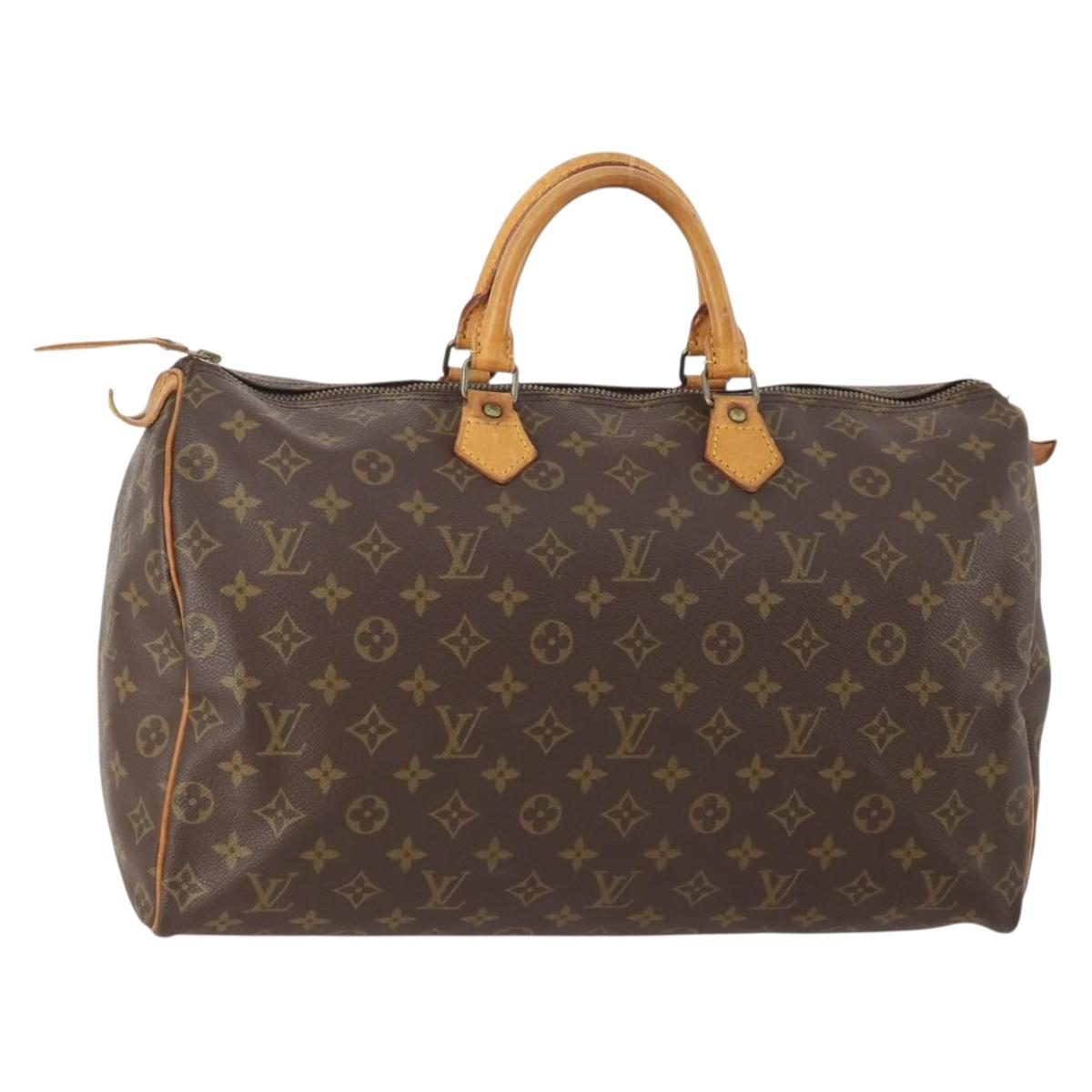 LOUIS VUITTON Monogram Speedy 40 Hand Bag M41522 LV Auth am10980