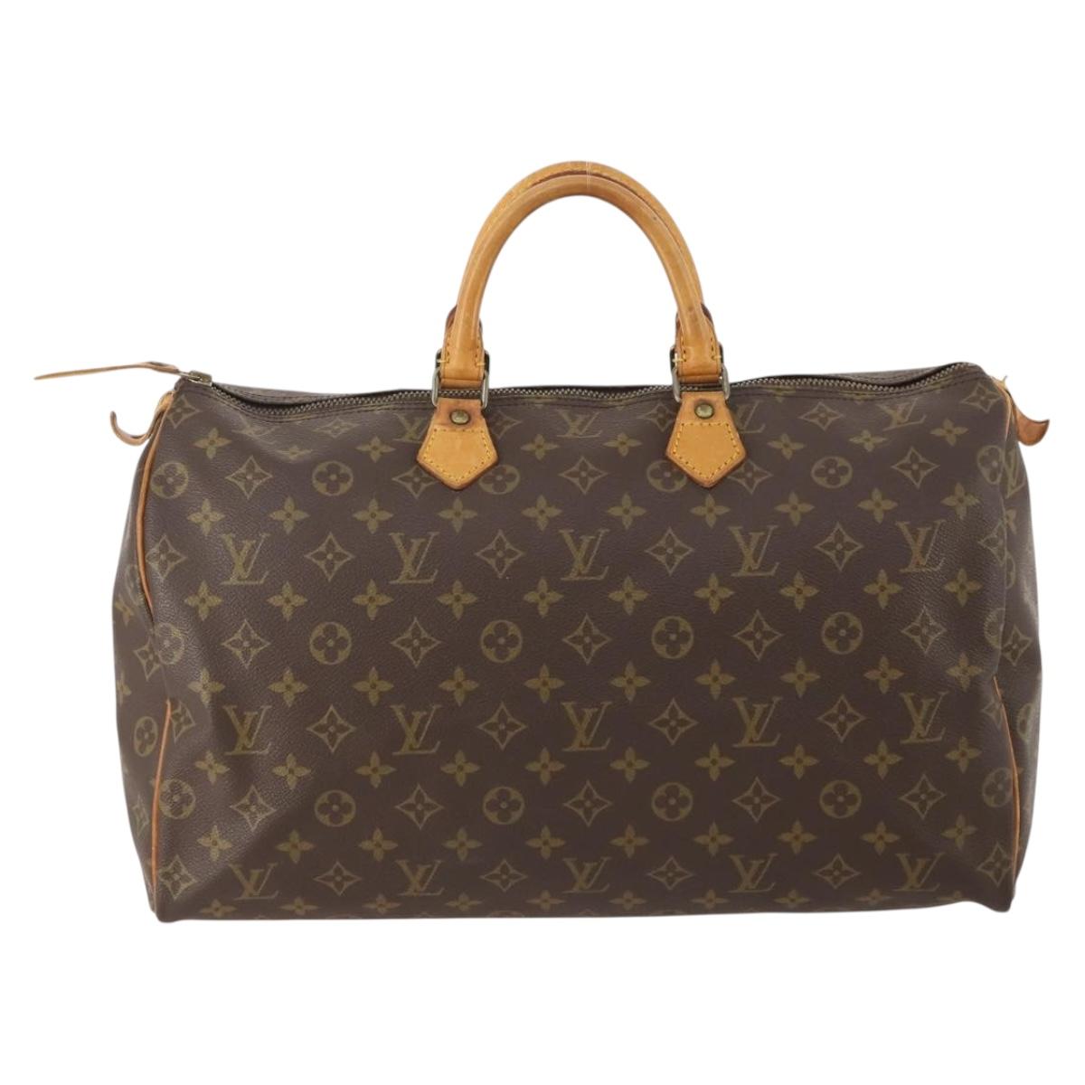 LOUIS VUITTON Monogram Speedy 40 Hand Bag M41522 LV Auth am10980