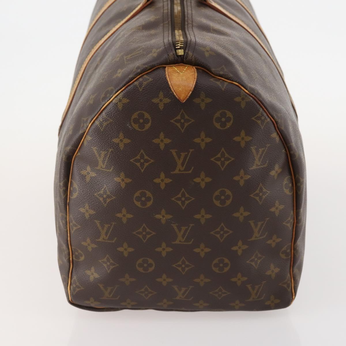 LOUIS VUITTON Monogram Keepall 55 Boston Bag M41424 LV Auth am10986