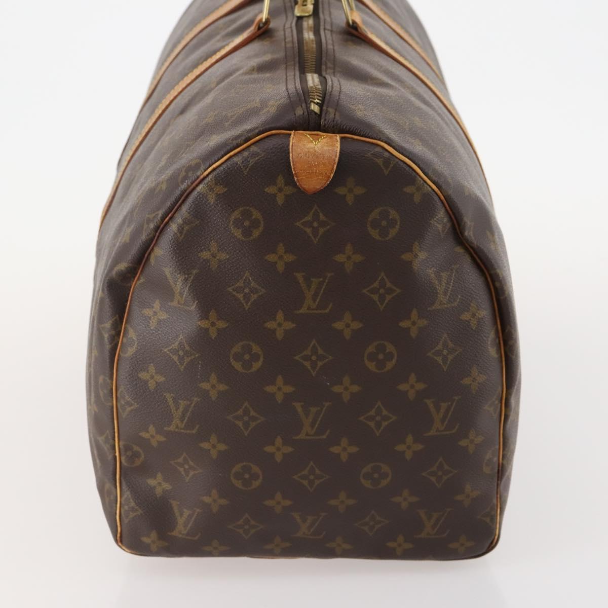 LOUIS VUITTON Monogram Keepall 55 Boston Bag M41424 LV Auth am10986