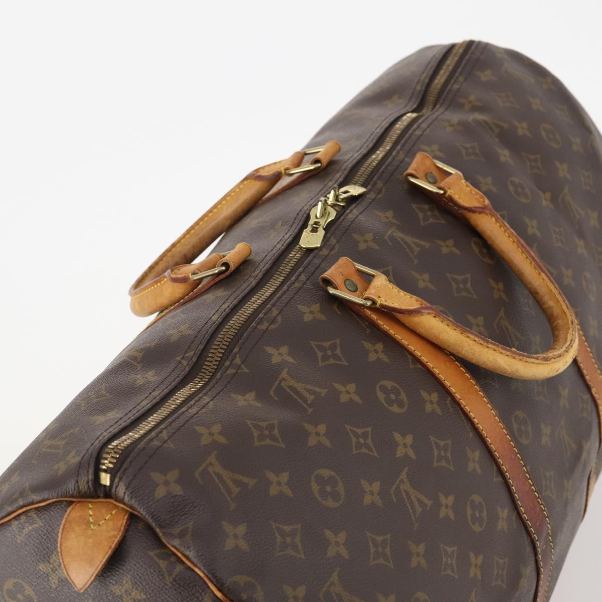 LOUIS VUITTON Monogram Keepall 55 Boston Bag M41424 LV Auth am10986