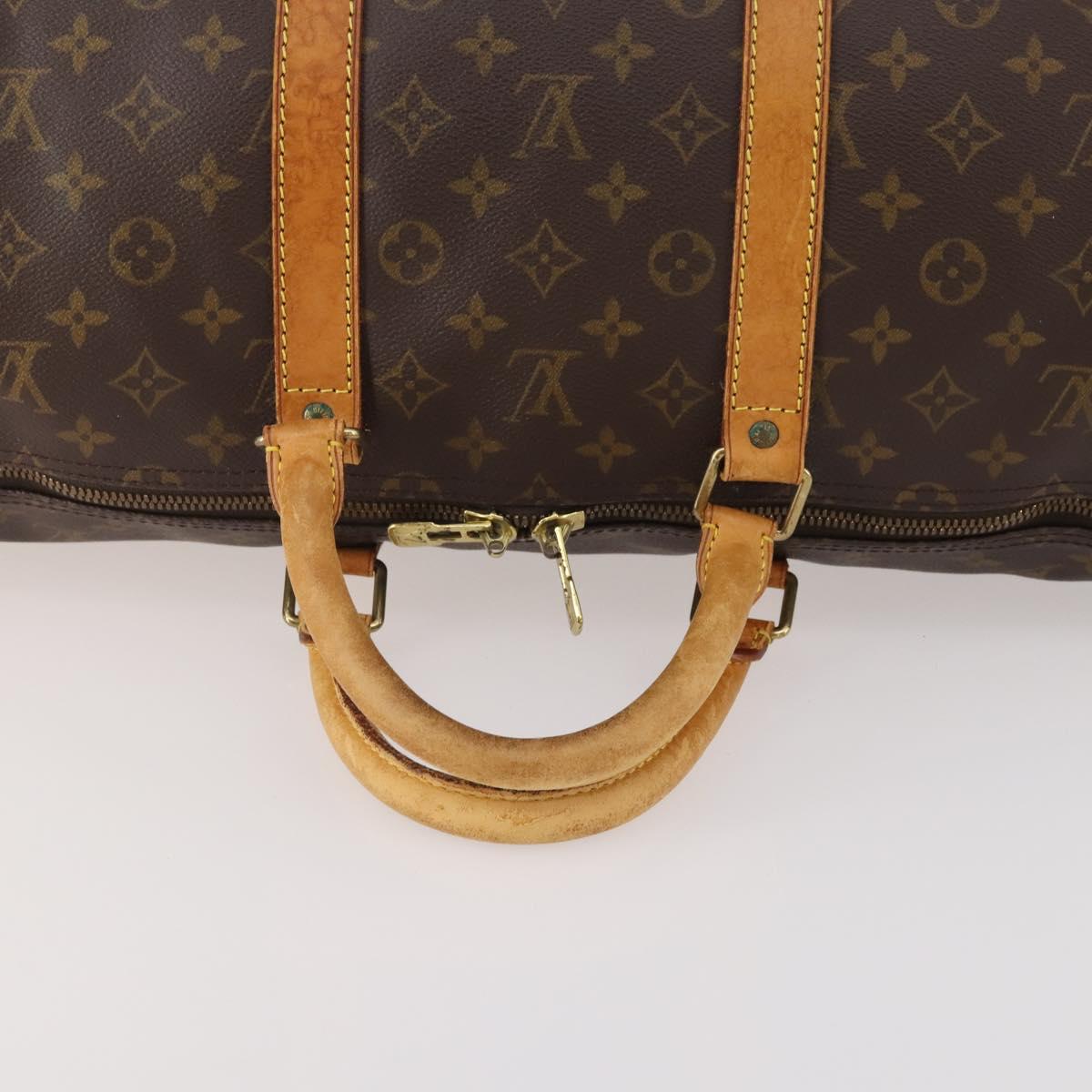 LOUIS VUITTON Monogram Keepall 55 Boston Bag M41424 LV Auth am10986