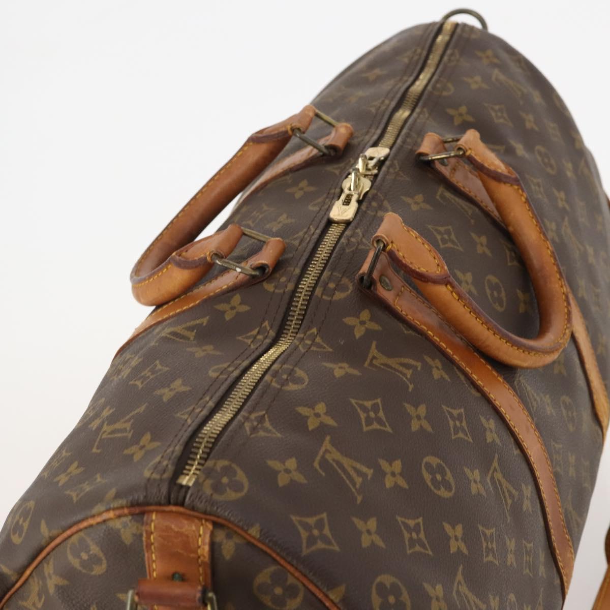 LOUIS VUITTON Monogram Keepall Bandouliere 50 Boston Bag M41416 LV Auth am10989