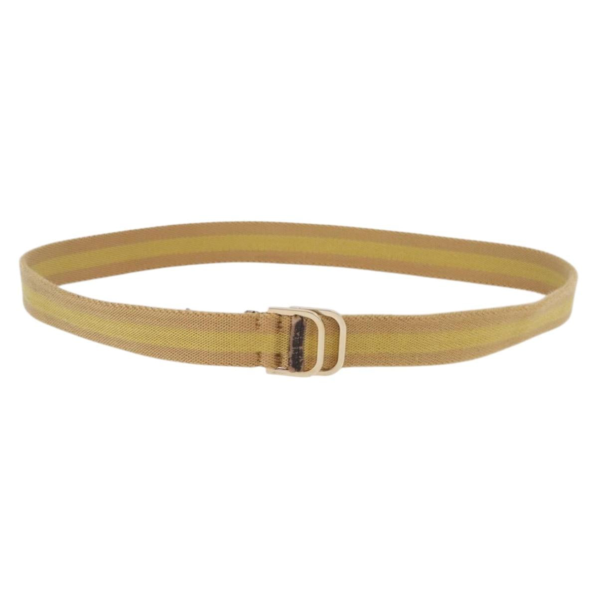 GUCCI Sherry Line Belt Canvas 37.4"" Beige 90 36 036 1192 1625 Auth am11003