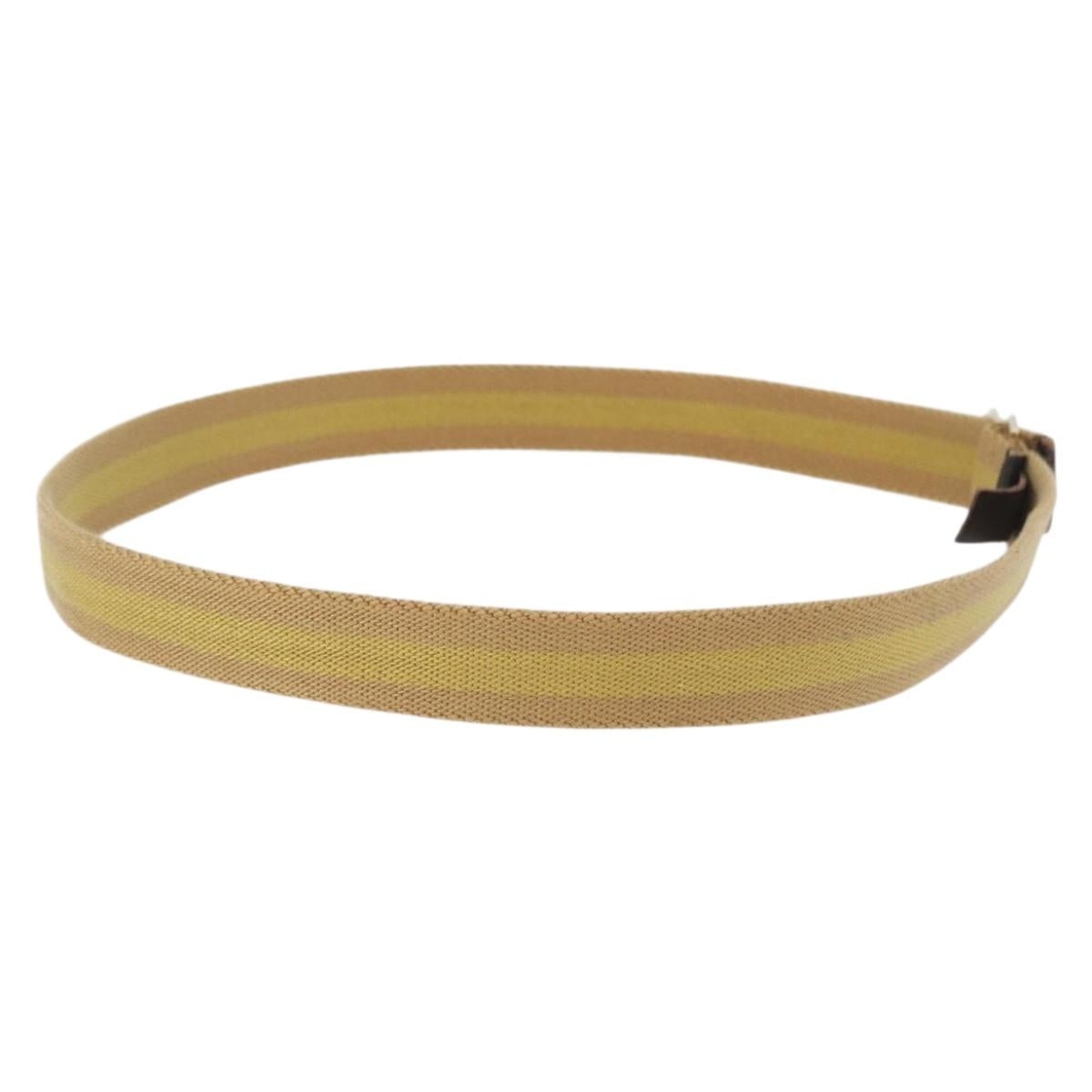 GUCCI Sherry Line Belt Canvas 37.4"" Beige 90 36 036 1192 1625 Auth am11003