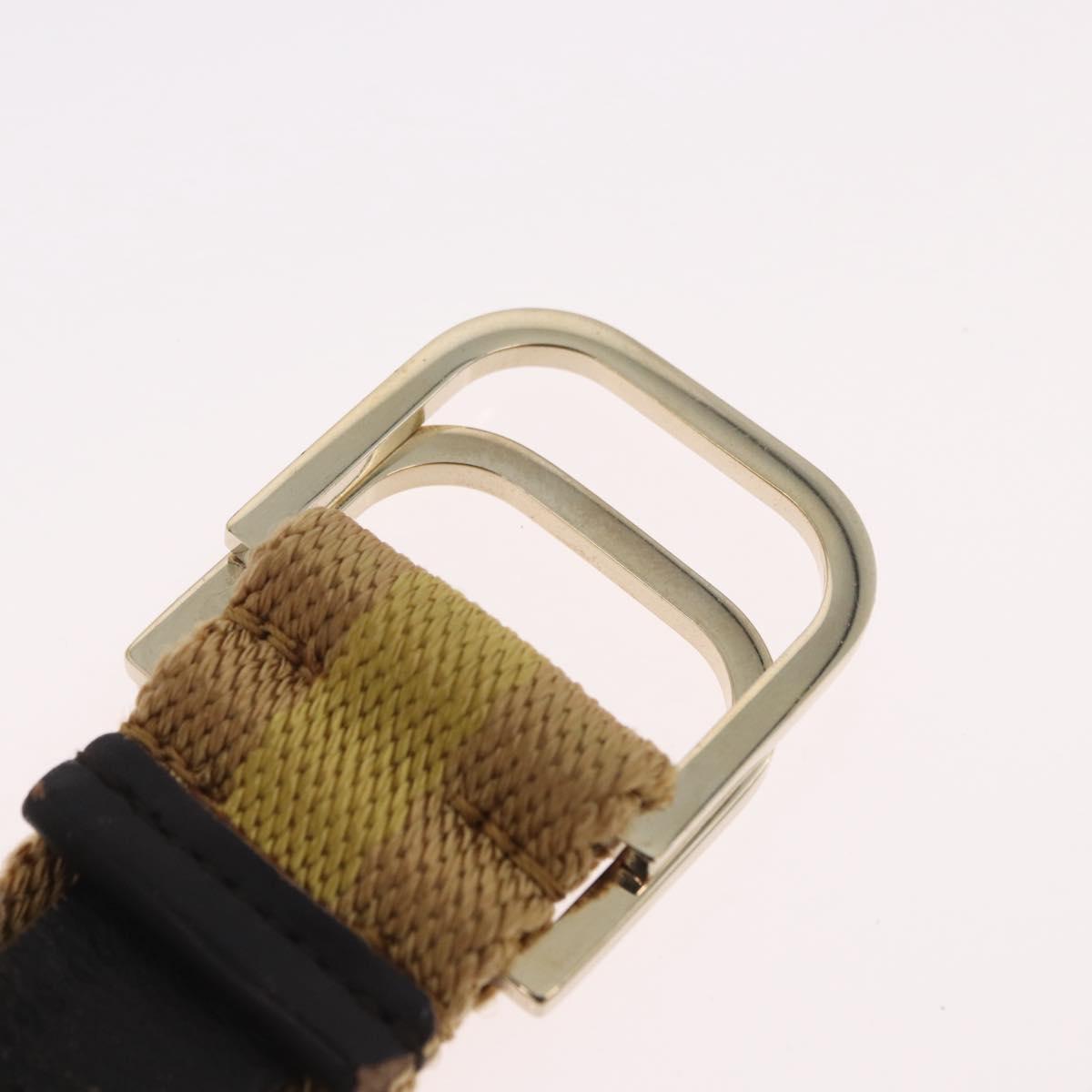 GUCCI Sherry Line Belt Canvas 37.4"" Beige 90 36 036 1192 1625 Auth am11003
