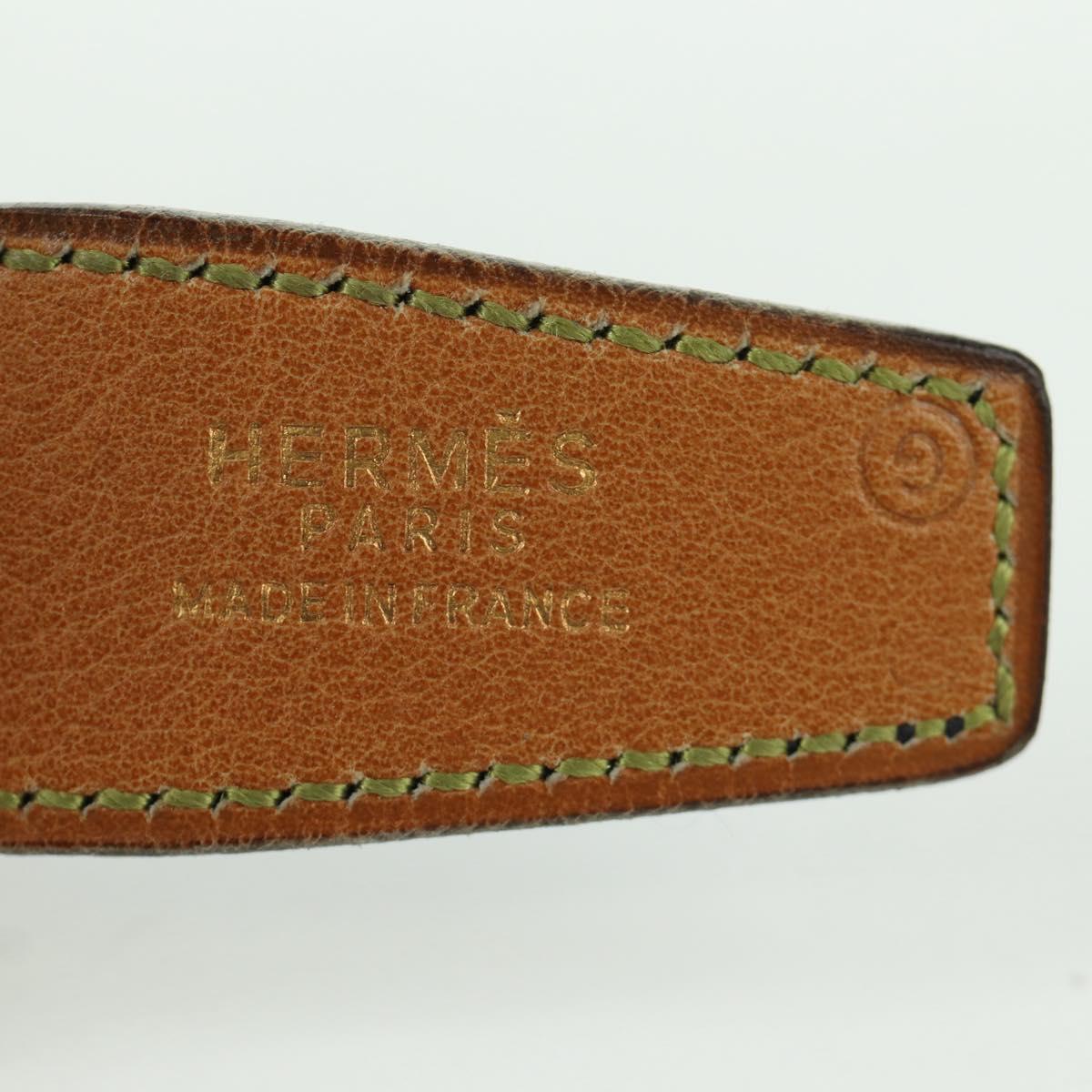 HERMES Constance Belt Leather Vintage 29.5"" Navy Auth am11019A